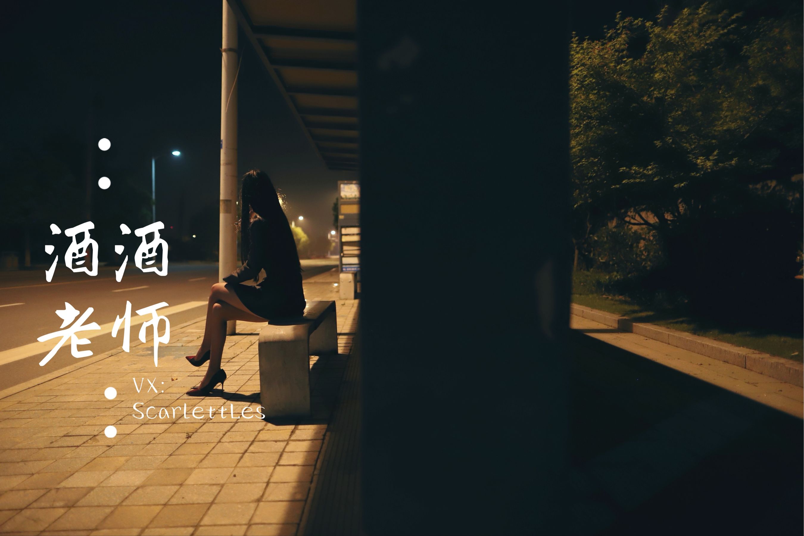 酒酒老师 – 司机先生，喜欢紫色丝吗？ 微密圈-第36张
