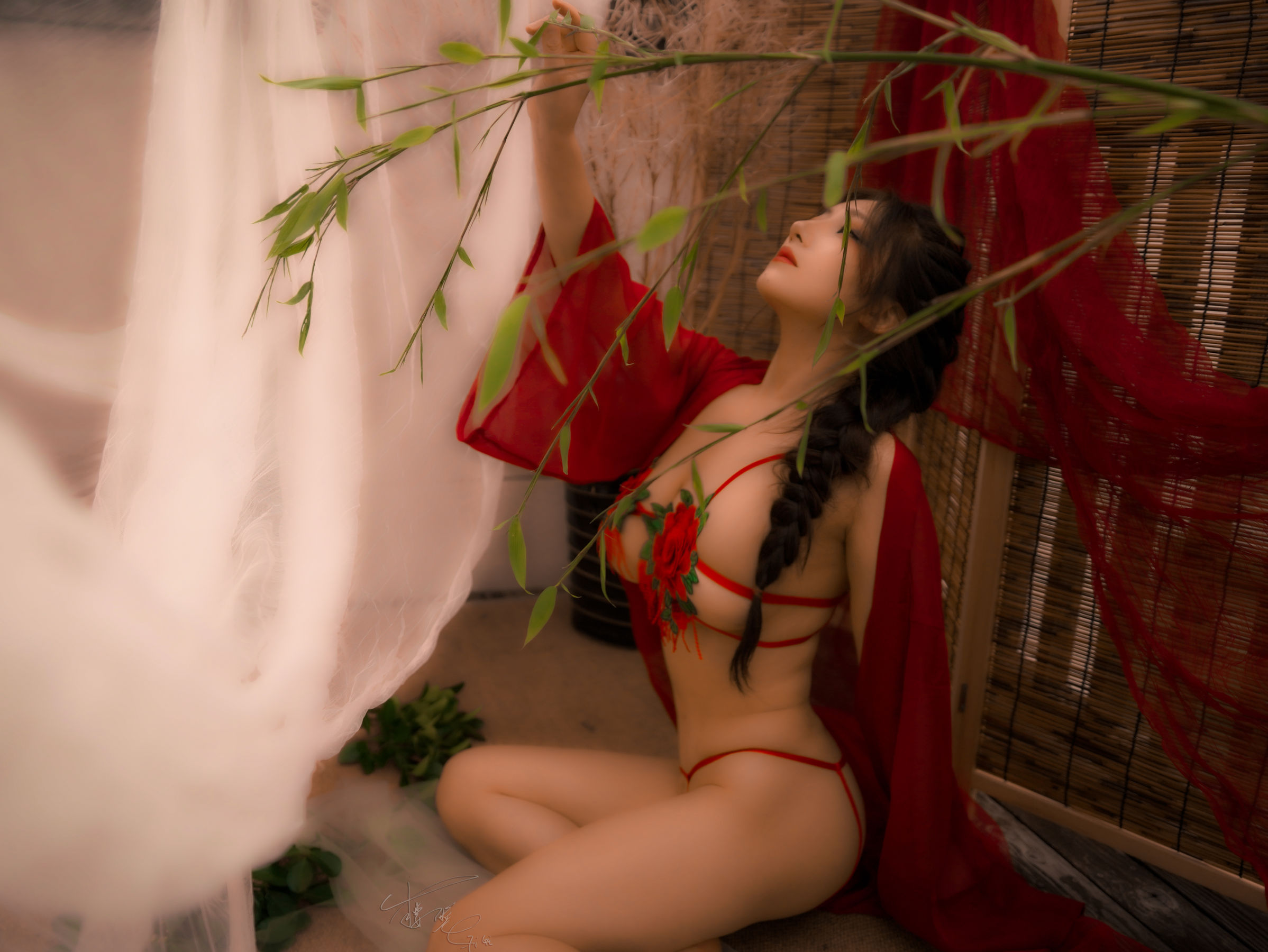 网络红人樱晚gigi – 胭花 微密圈-第4张