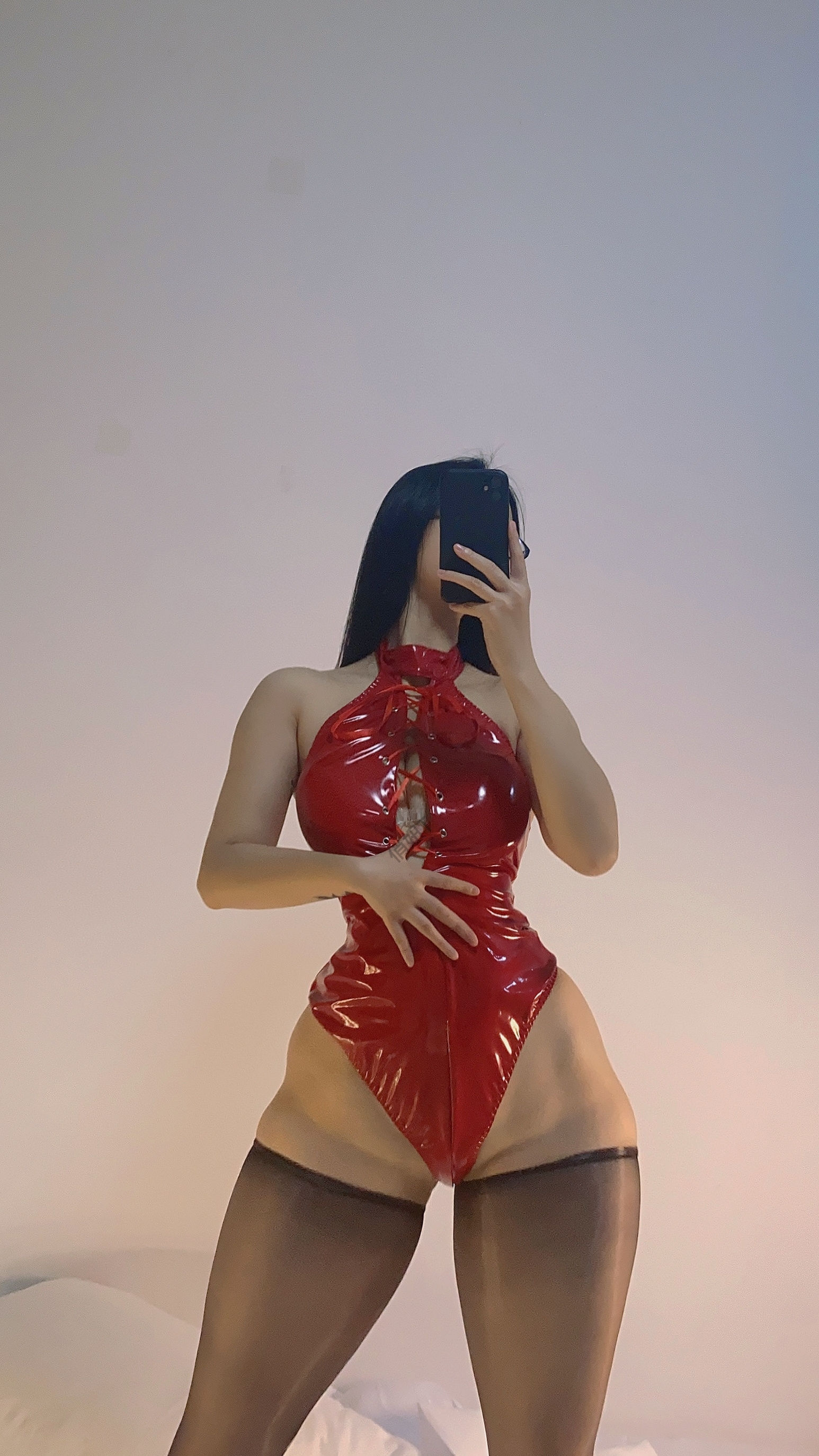 俏妞qiaoniuTT – 红色皮衣 微密圈-第33张