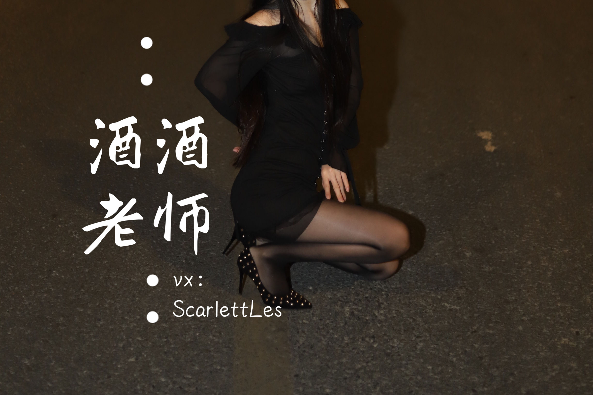 酒酒老师 – 公路的黒丝派对（上） 微密圈-第87张