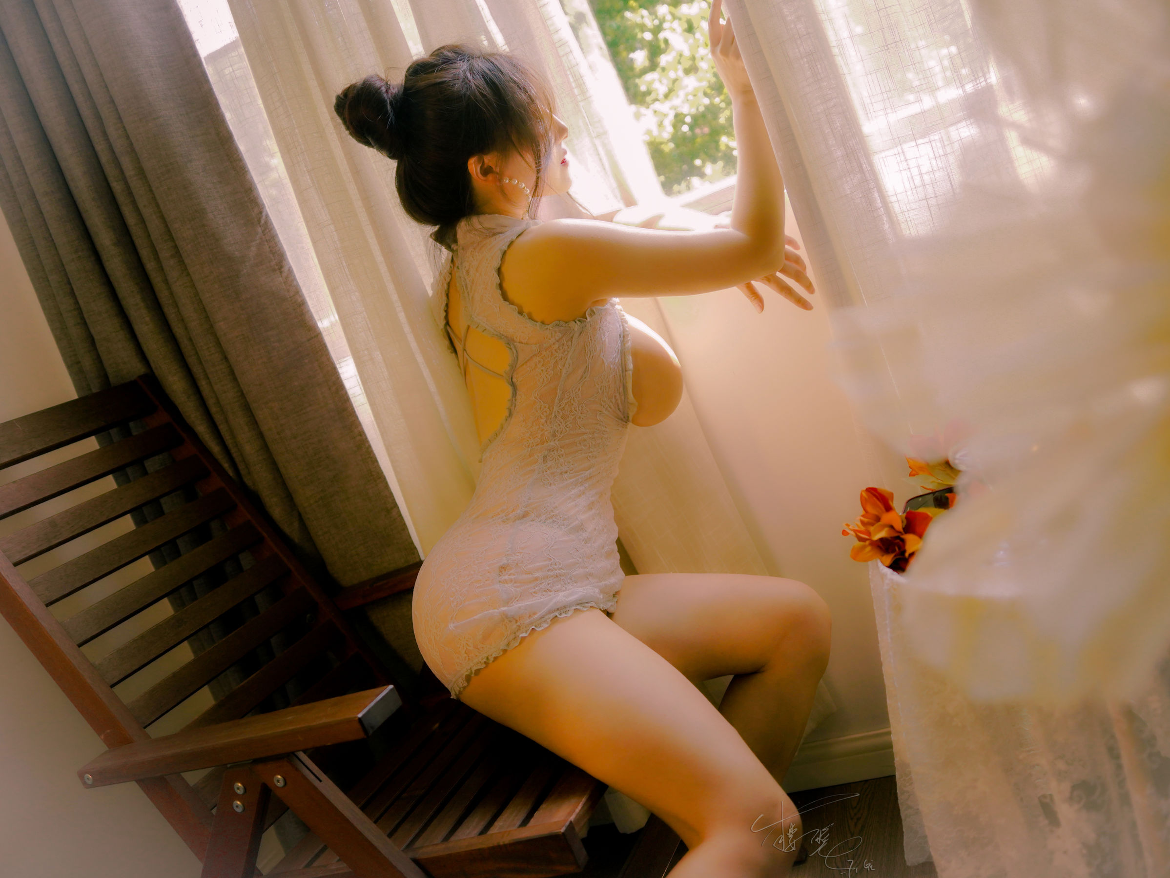 网络红人樱晚gigi – 拂动了谁的窗纱 微密圈-第1张