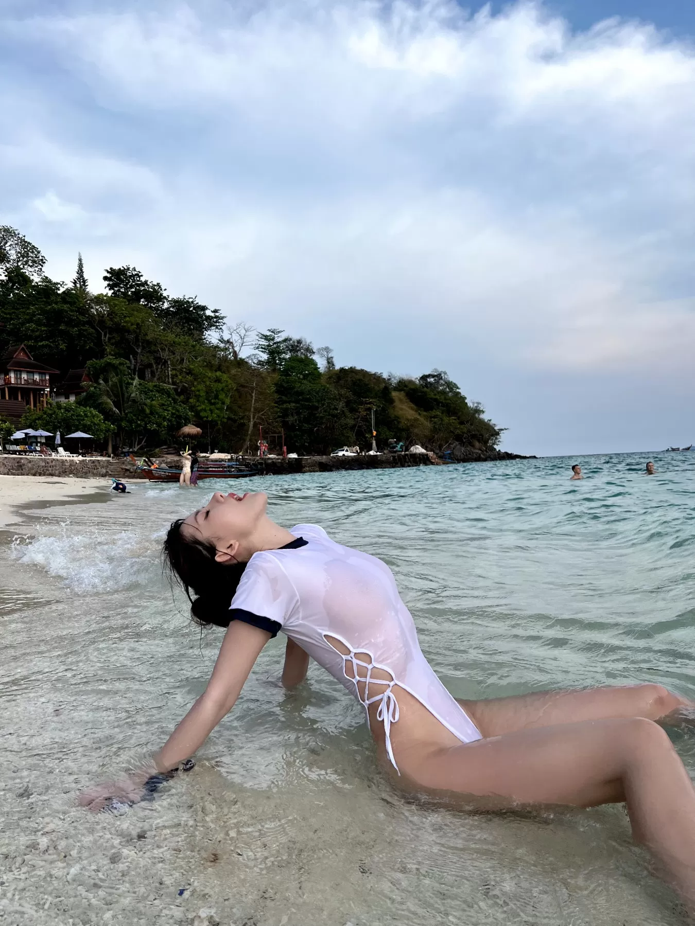 就是阿朱啊 – 海岛透视比基尼 微密圈-第3张