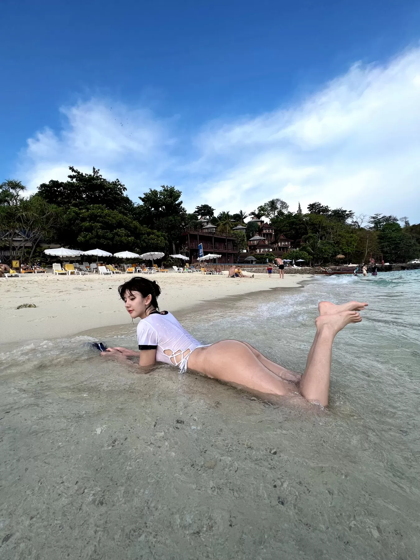 就是阿朱啊 – 海岛透视比基尼 微密圈-第7张