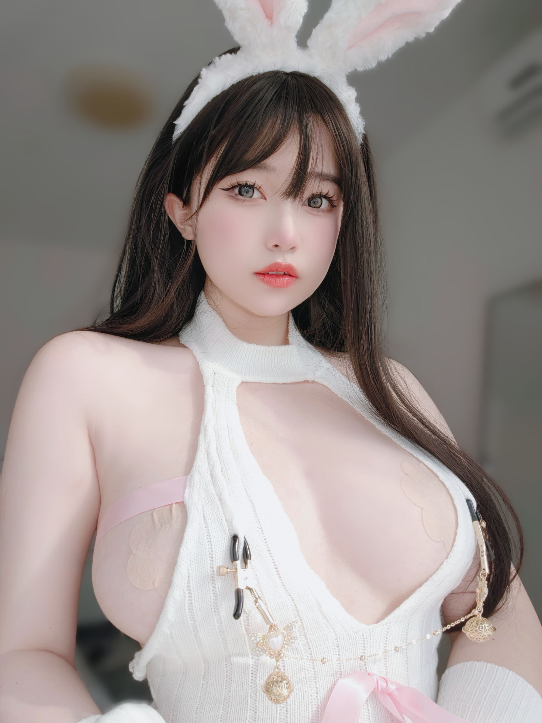 女主K – 白丝兔女郎 微密圈-第3张