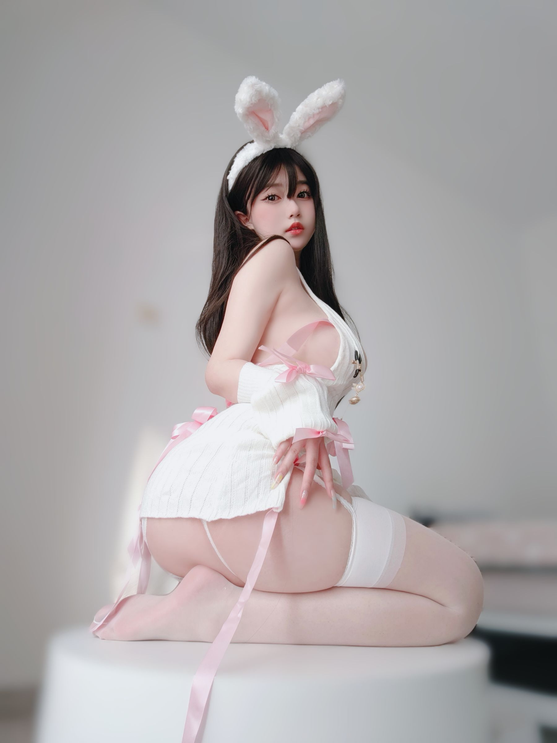 女主K – 白丝兔女郎 微密圈-第5张