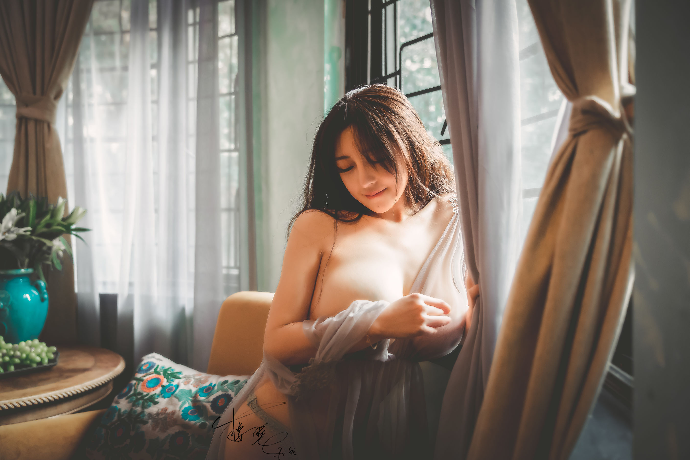 网络红人樱晚gigi – 薄纱 微密圈-第2张