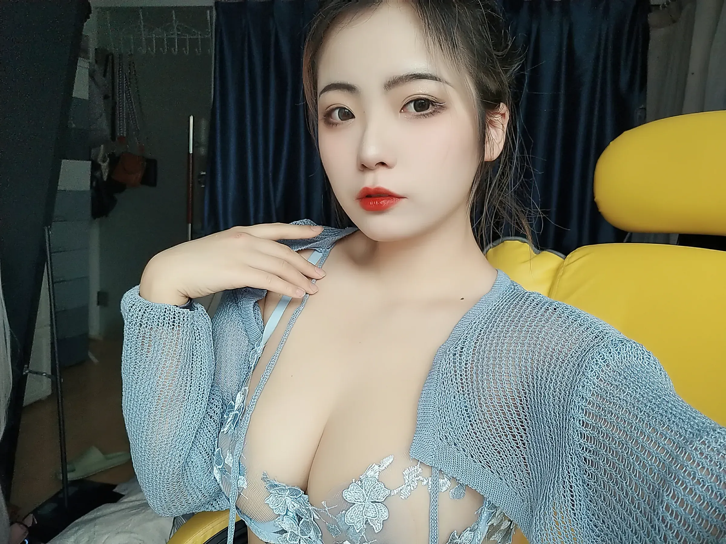 珟_珏Dita  蓝色花花 微密圈-第19张