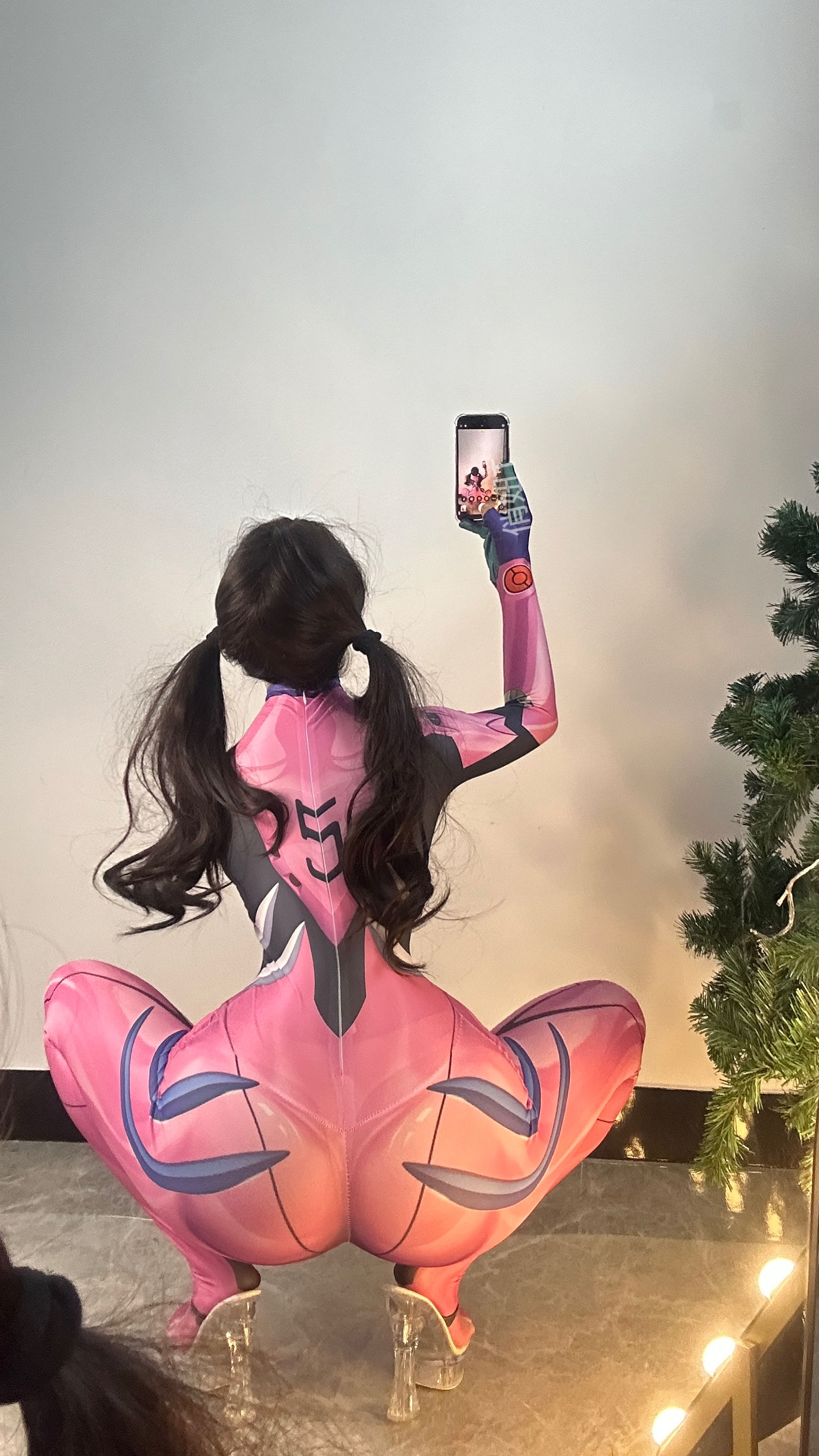 俏妞qiaoniuTT – 紧身连体 微密圈-第5张