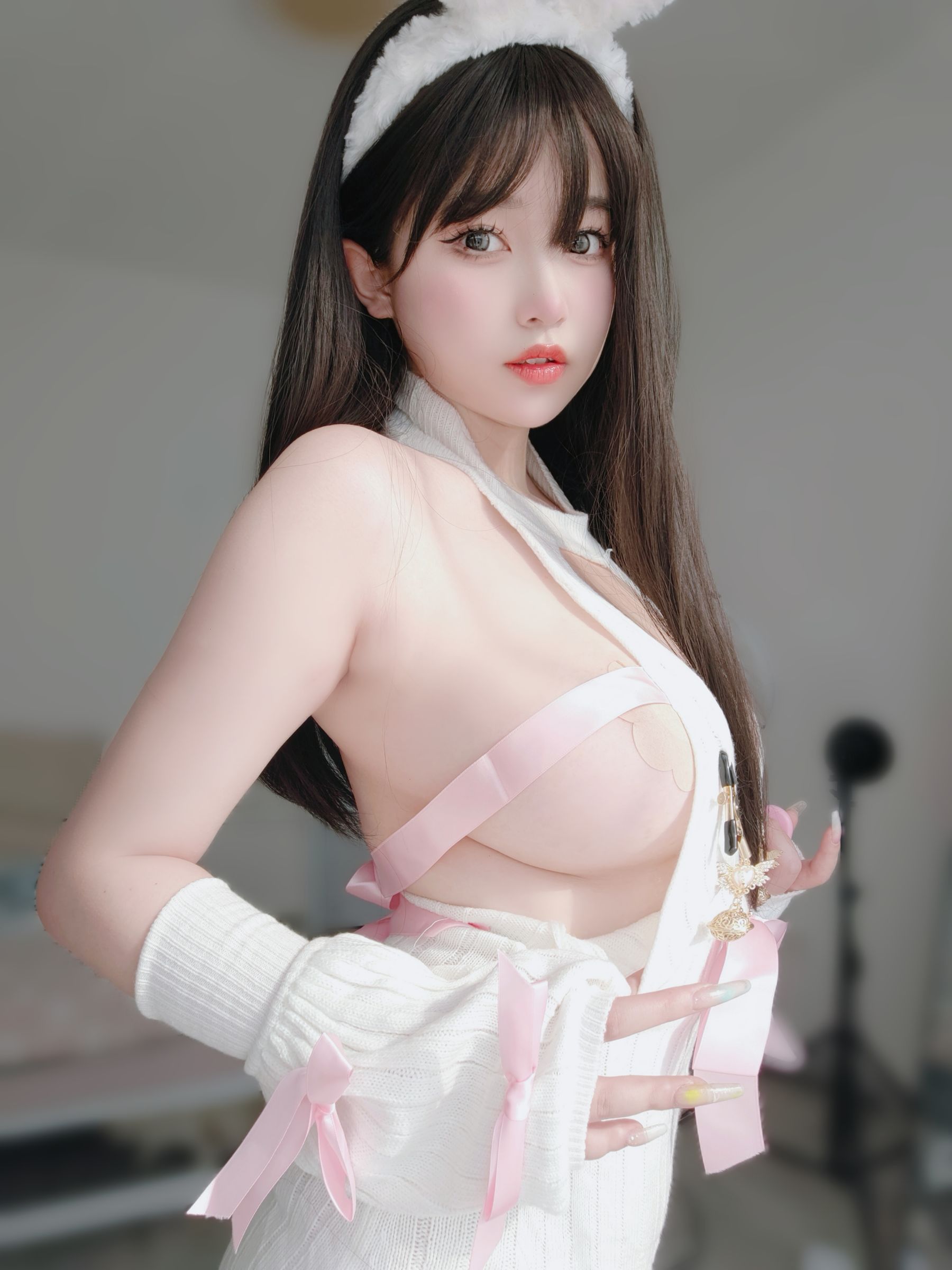 女主K – 白丝兔女郎 微密圈-第100张