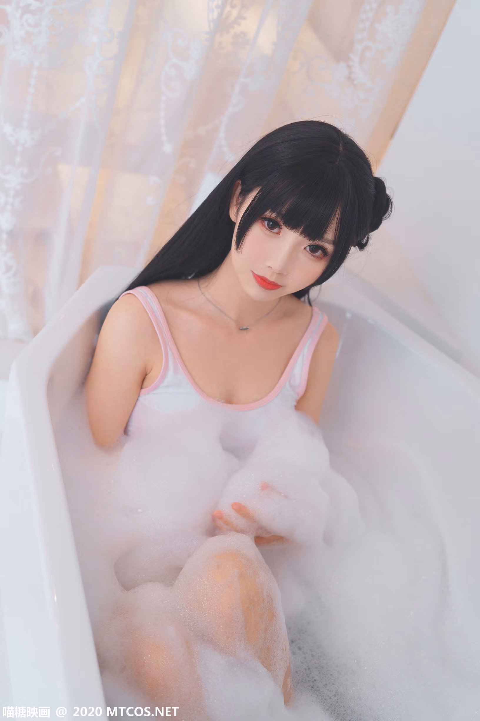 [喵糖映画] VOL.167 浴缸泡泡 性感美女-第1张