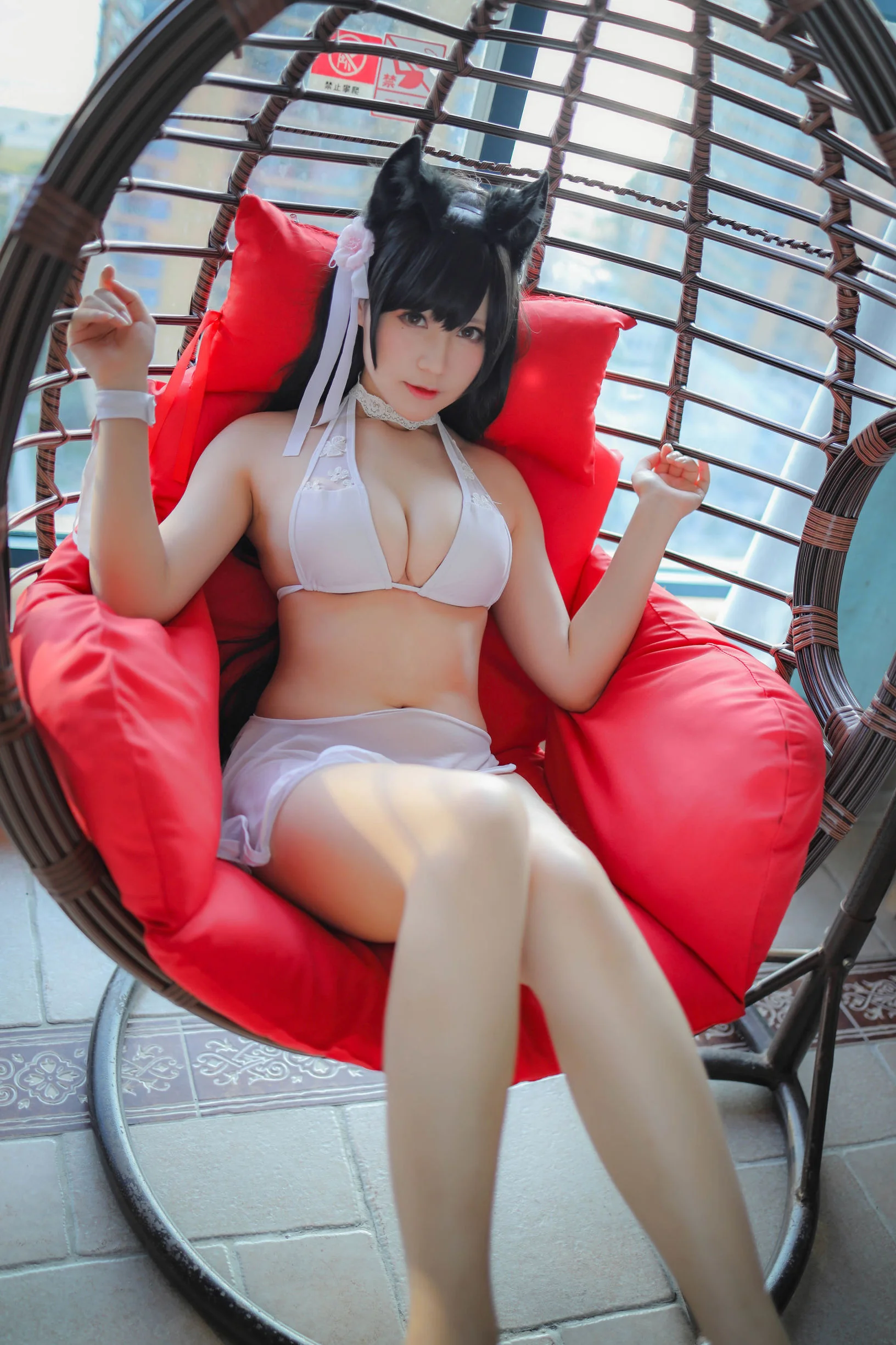 萌妹子Nyako喵子 爱宕泳装 性感美女-第1张