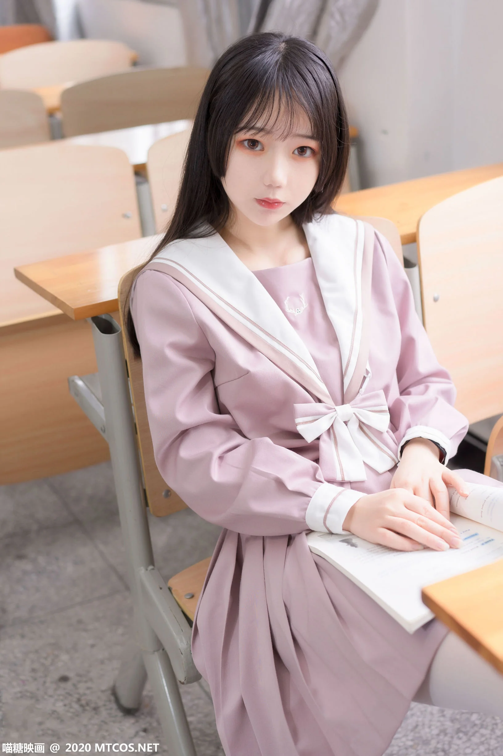 [喵糖映画] VOL.074 粉色JK小姐姐 性感美女-第1张