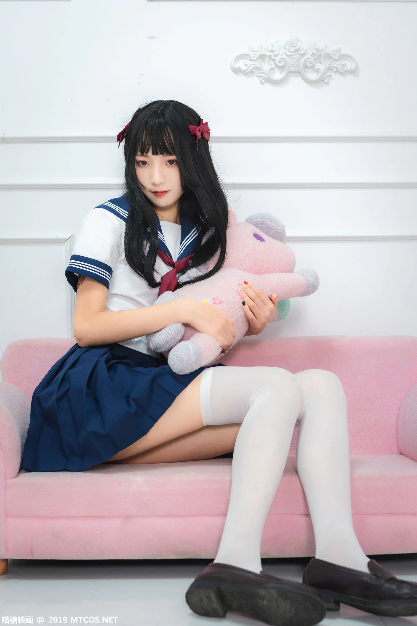 [喵糖映画] VOL.012 蓝白水手服 性感美女-第1张