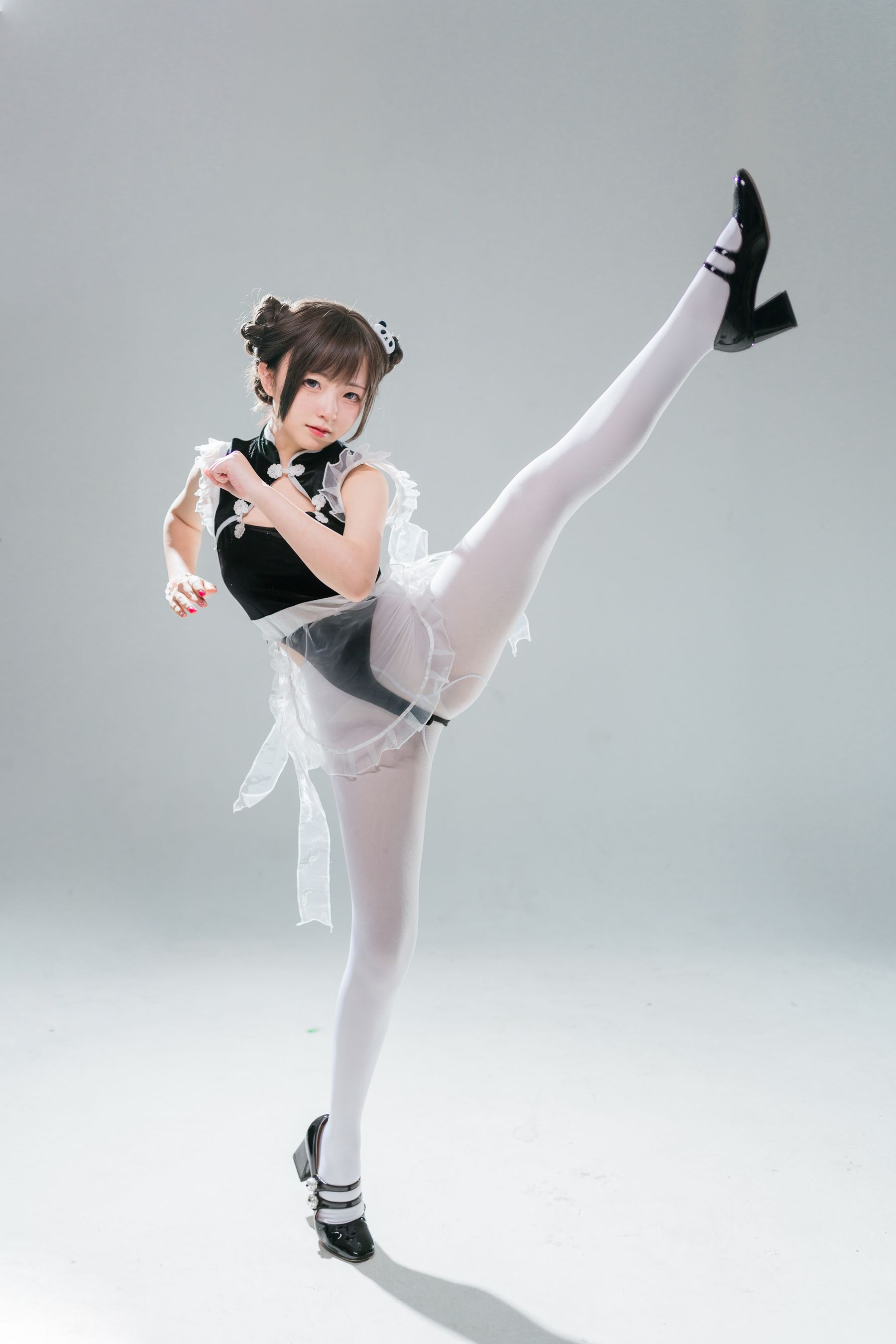 M940-[福利COS] 花铃 - 小熊猫女仆 网红COS-第48张