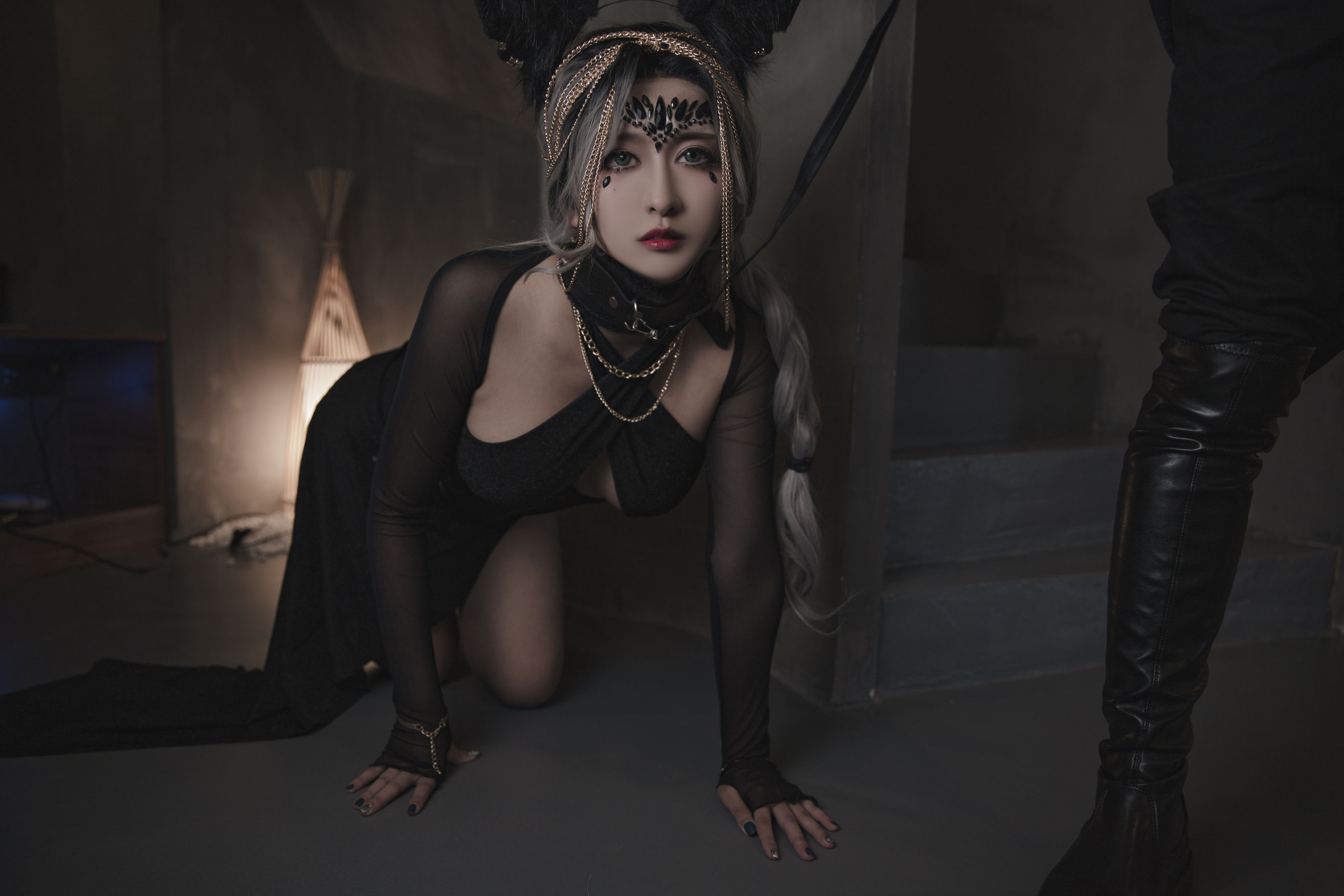 M940-[福利COS] 动漫博主洛璃LoLiSAMA - 狼少女 狼女的调教 网红COS-第31张