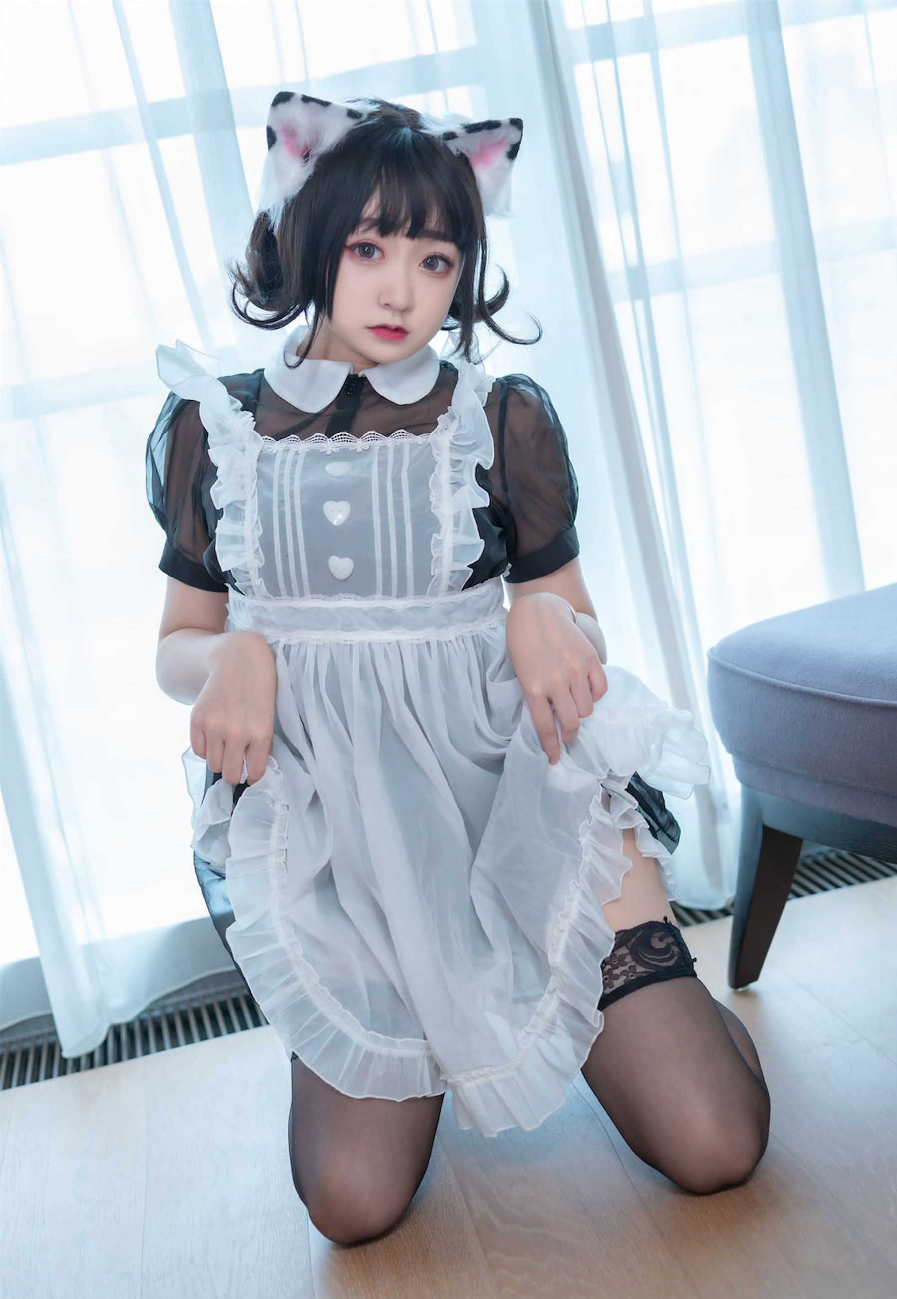 M940-[福利COS] 动漫博主恩田直幸 - 奶牛猫女仆 网红COS-第23张