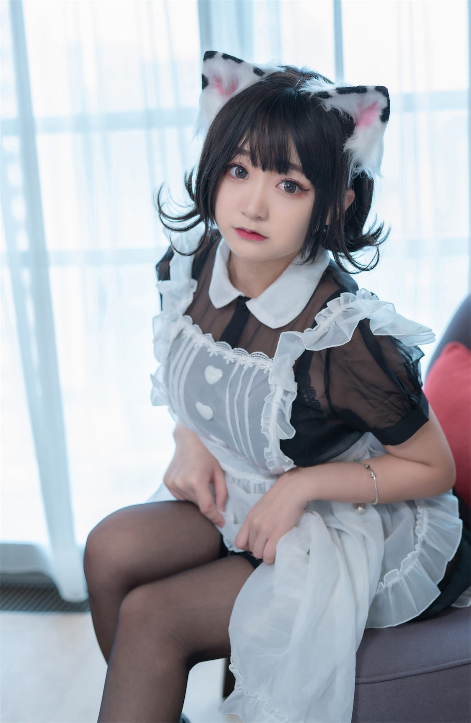 M940-[福利COS] 动漫博主恩田直幸 - 奶牛猫女仆 网红COS-第31张