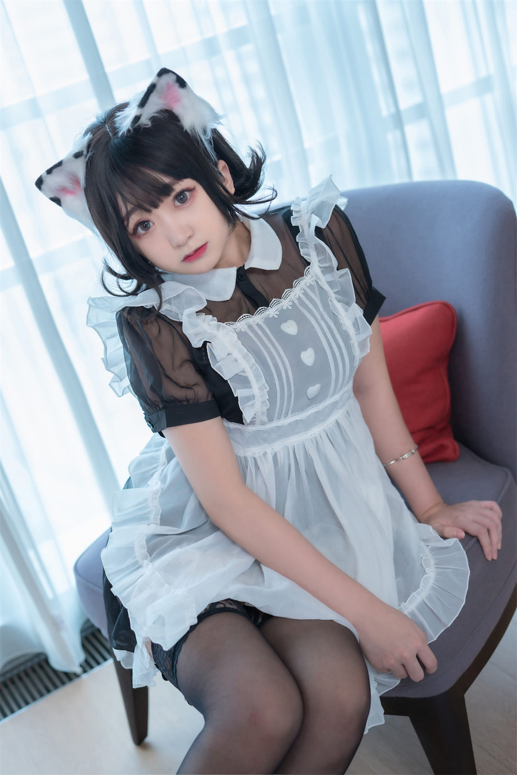 M940-[福利COS] 动漫博主恩田直幸 - 奶牛猫女仆 网红COS-第32张