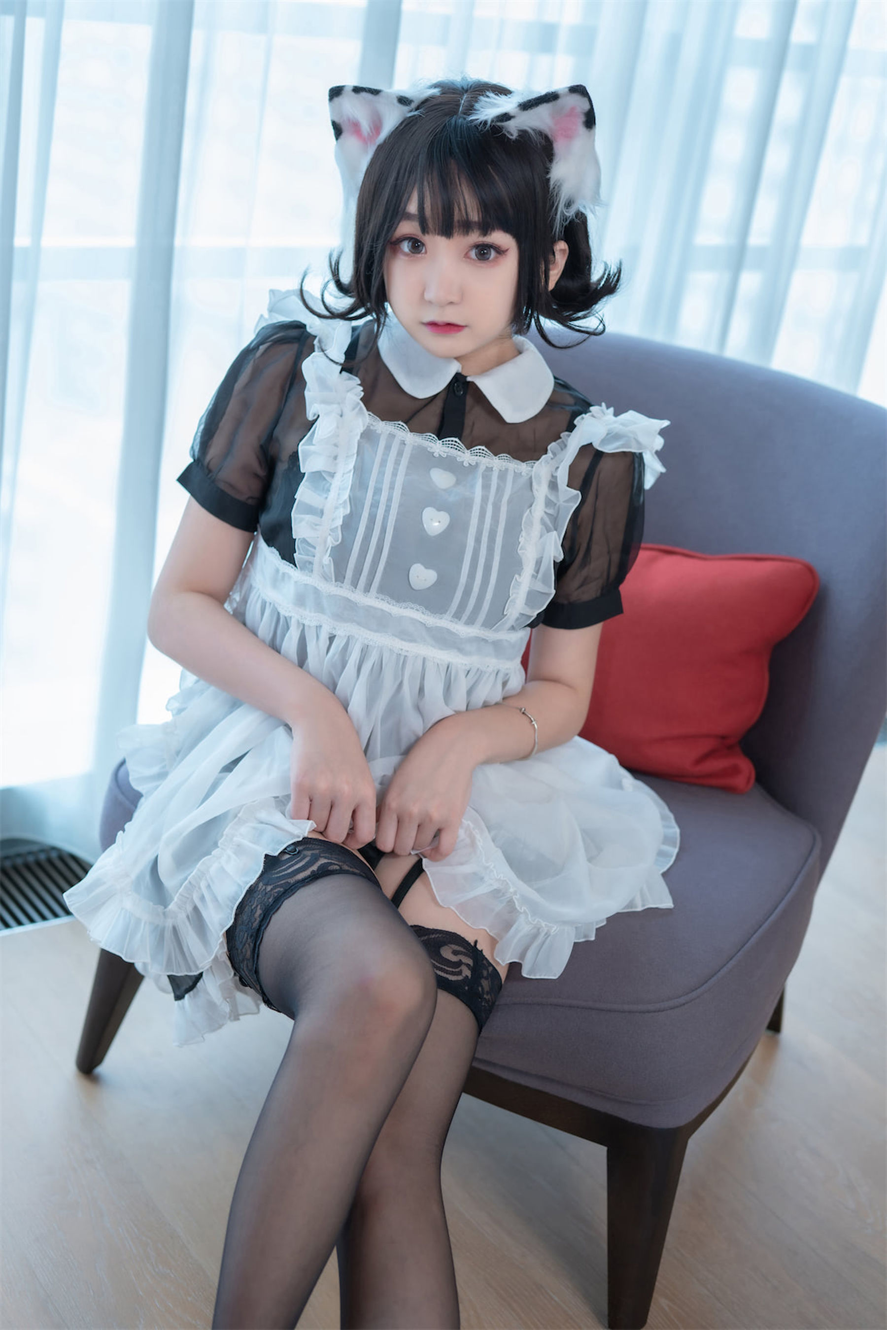 M940-[福利COS] 动漫博主恩田直幸 - 奶牛猫女仆 网红COS-第35张