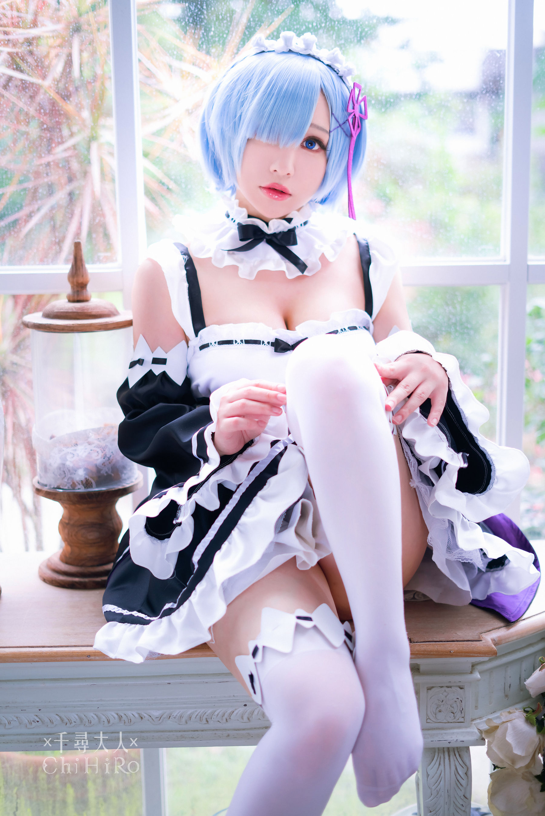 M940-[福利COS] Cos妹子千寻 - 蕾姆Rem 网红COS-第37张
