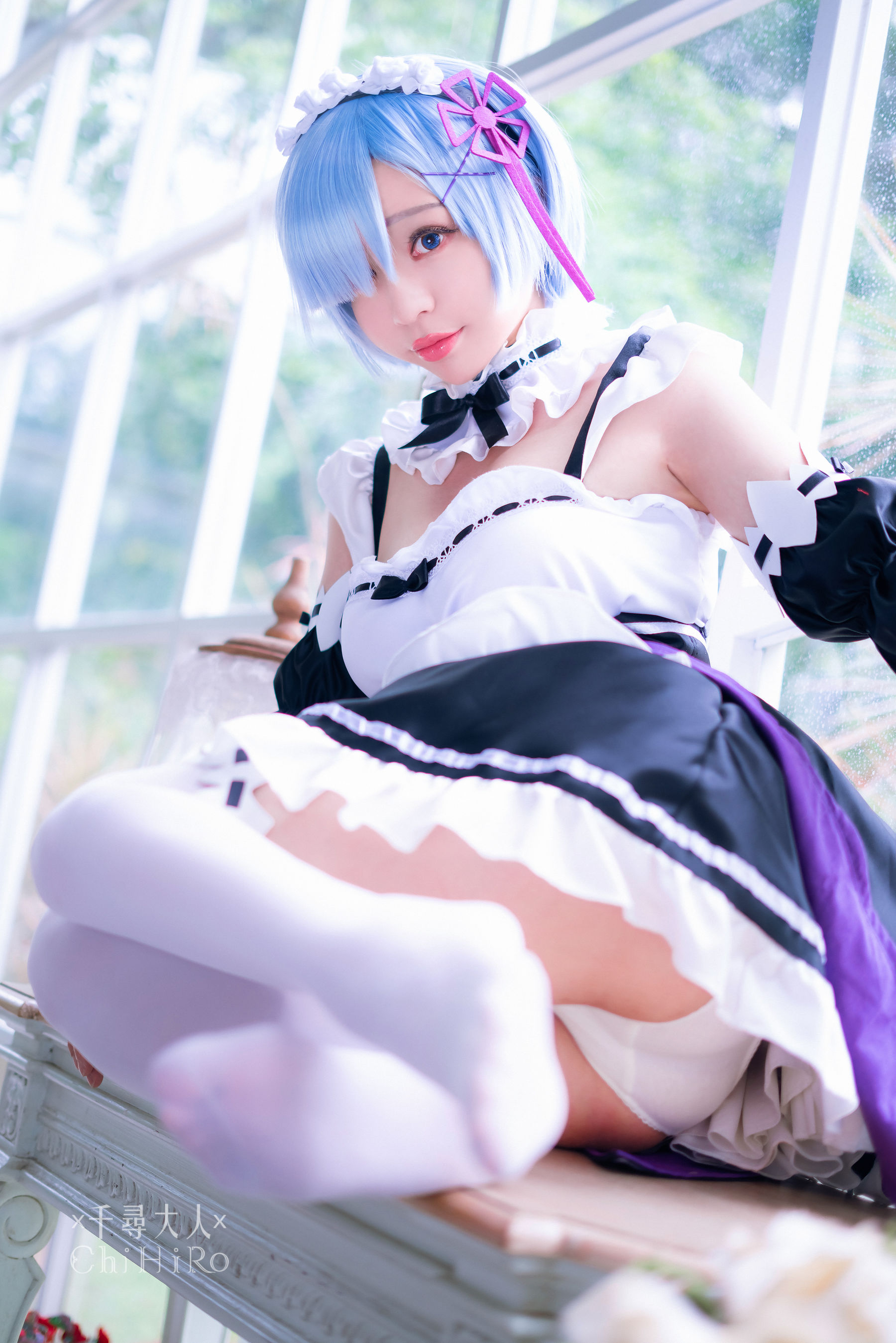 M940-[福利COS] Cos妹子千寻 - 蕾姆Rem 网红COS-第39张
