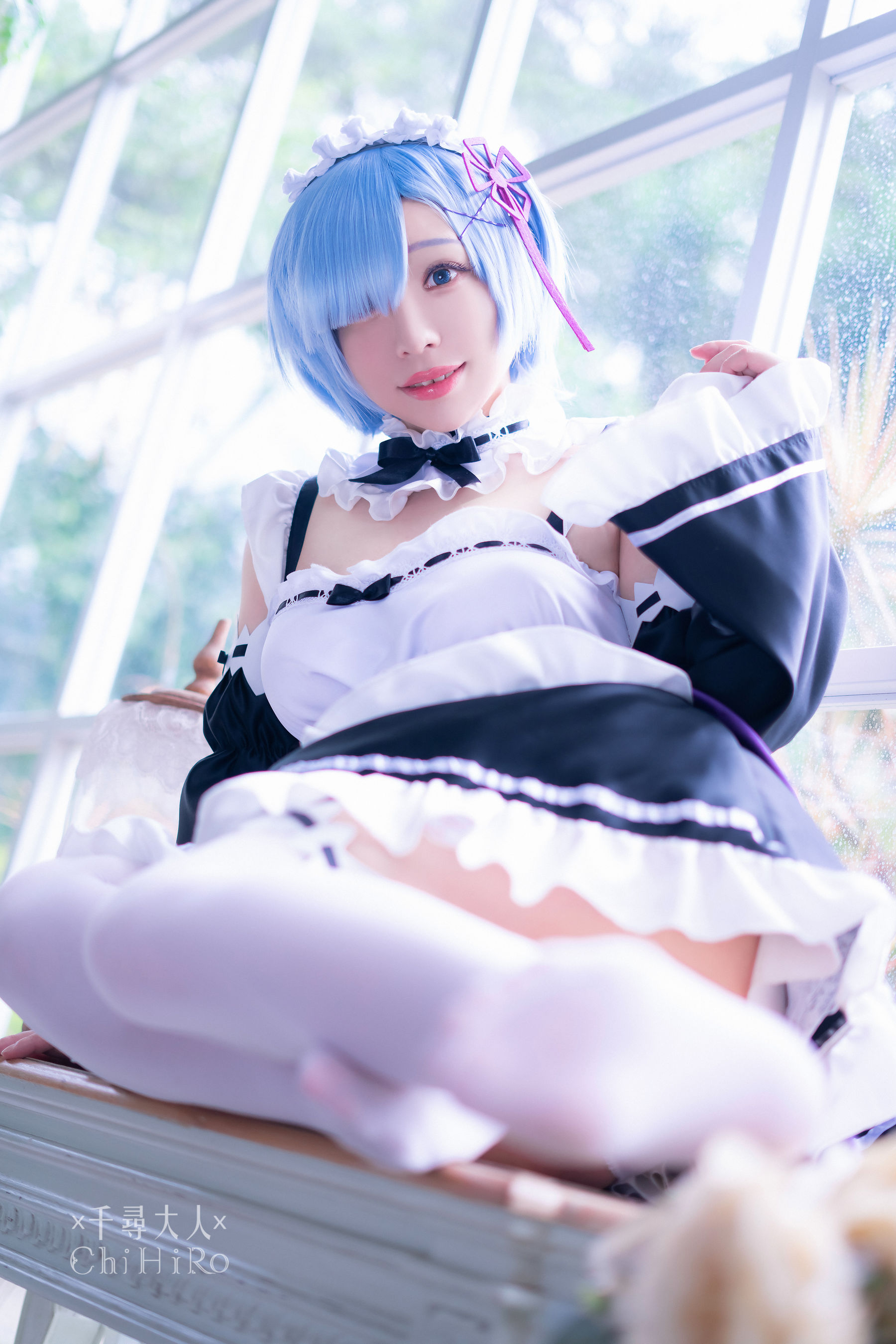 M940-[福利COS] Cos妹子千寻 - 蕾姆Rem 网红COS-第40张
