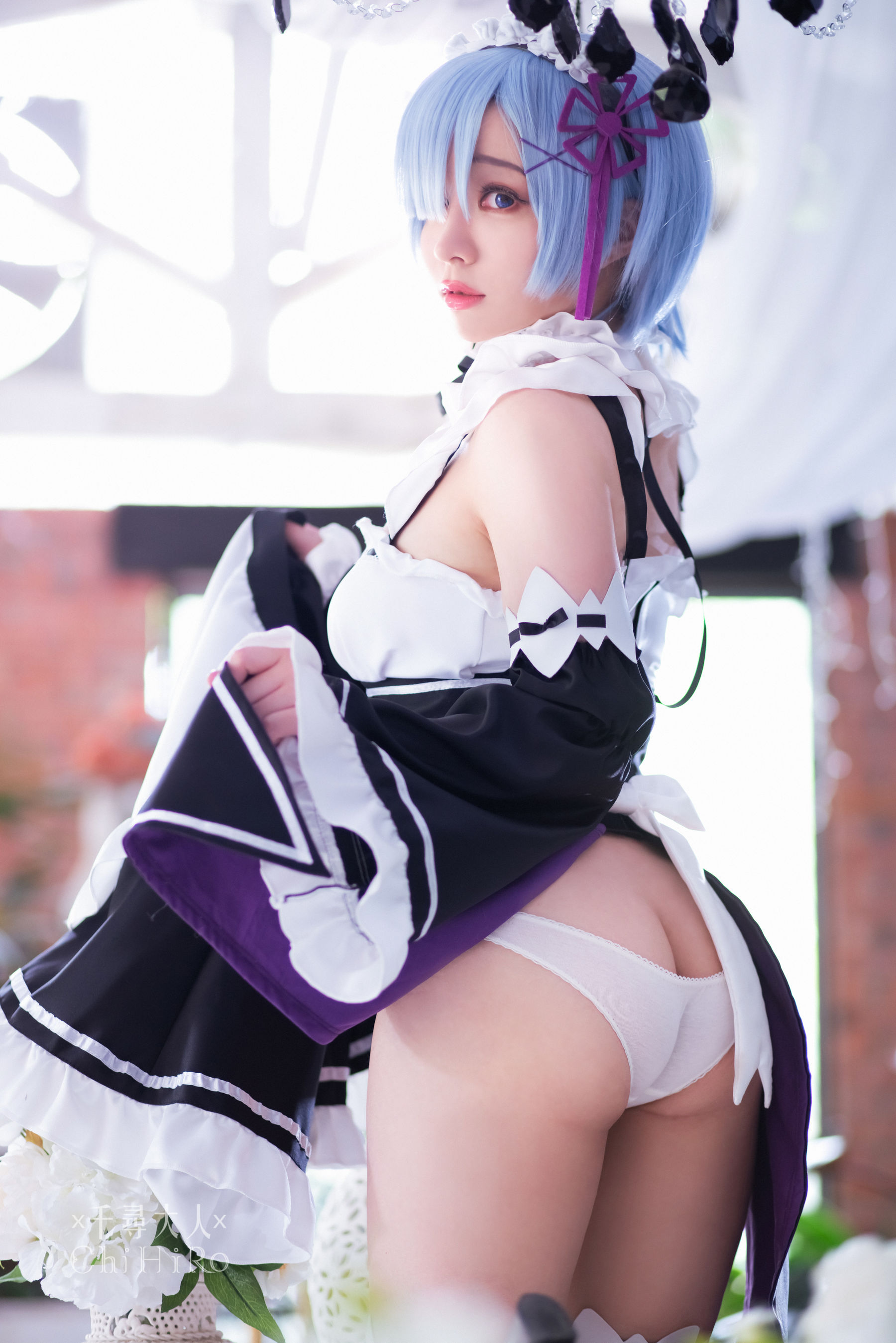 M940-[福利COS] Cos妹子千寻 - 蕾姆Rem 网红COS-第43张
