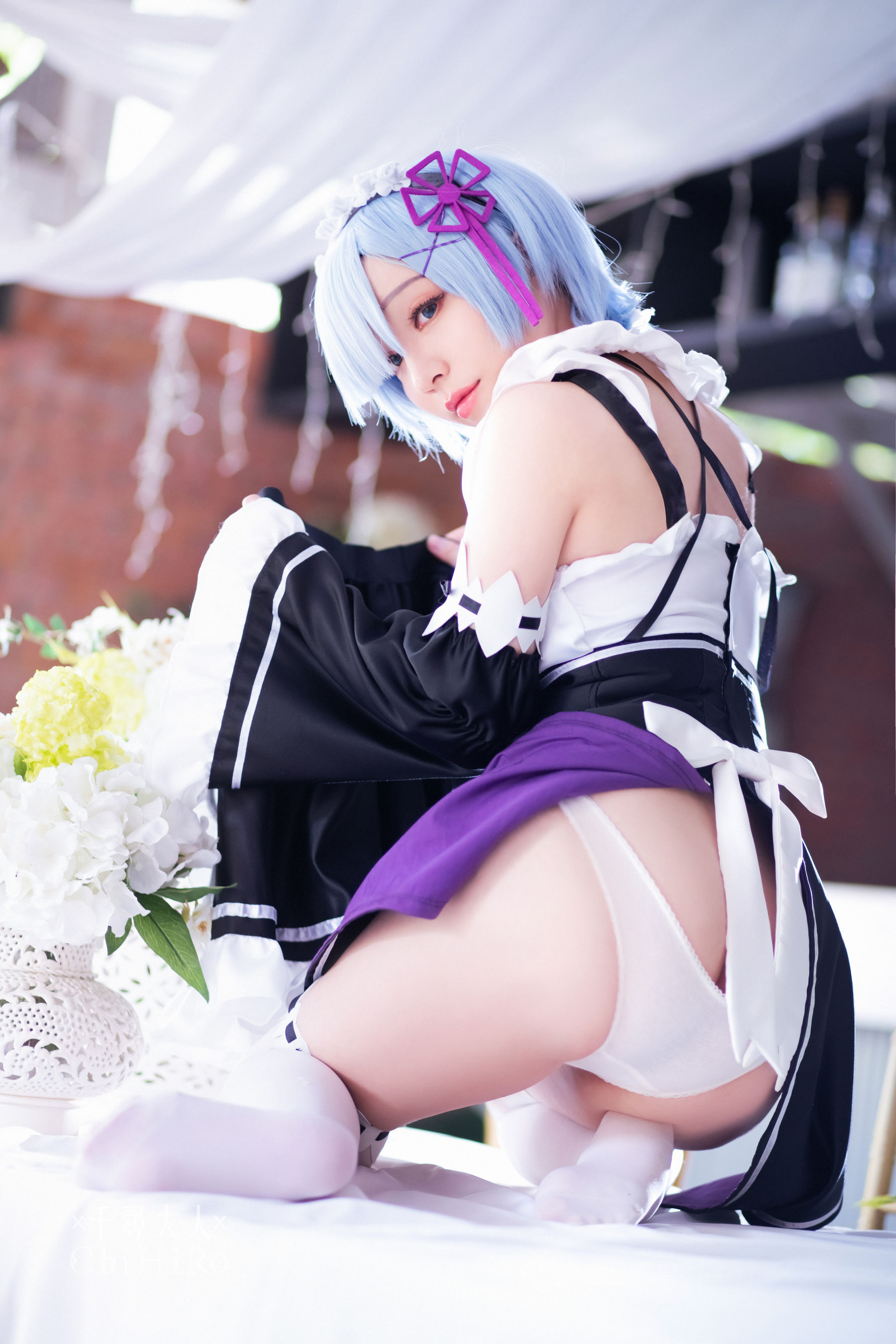 M940-[福利COS] Cos妹子千寻 - 蕾姆Rem 网红COS-第44张