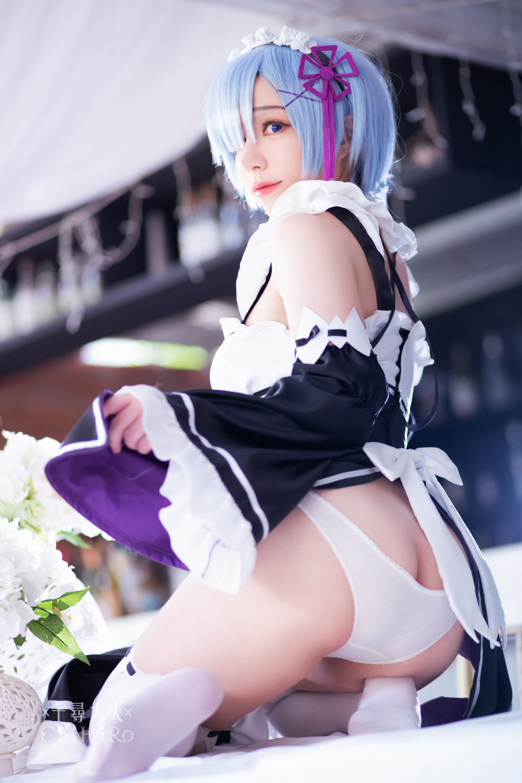 M940-[福利COS] Cos妹子千寻 - 蕾姆Rem 网红COS-第45张