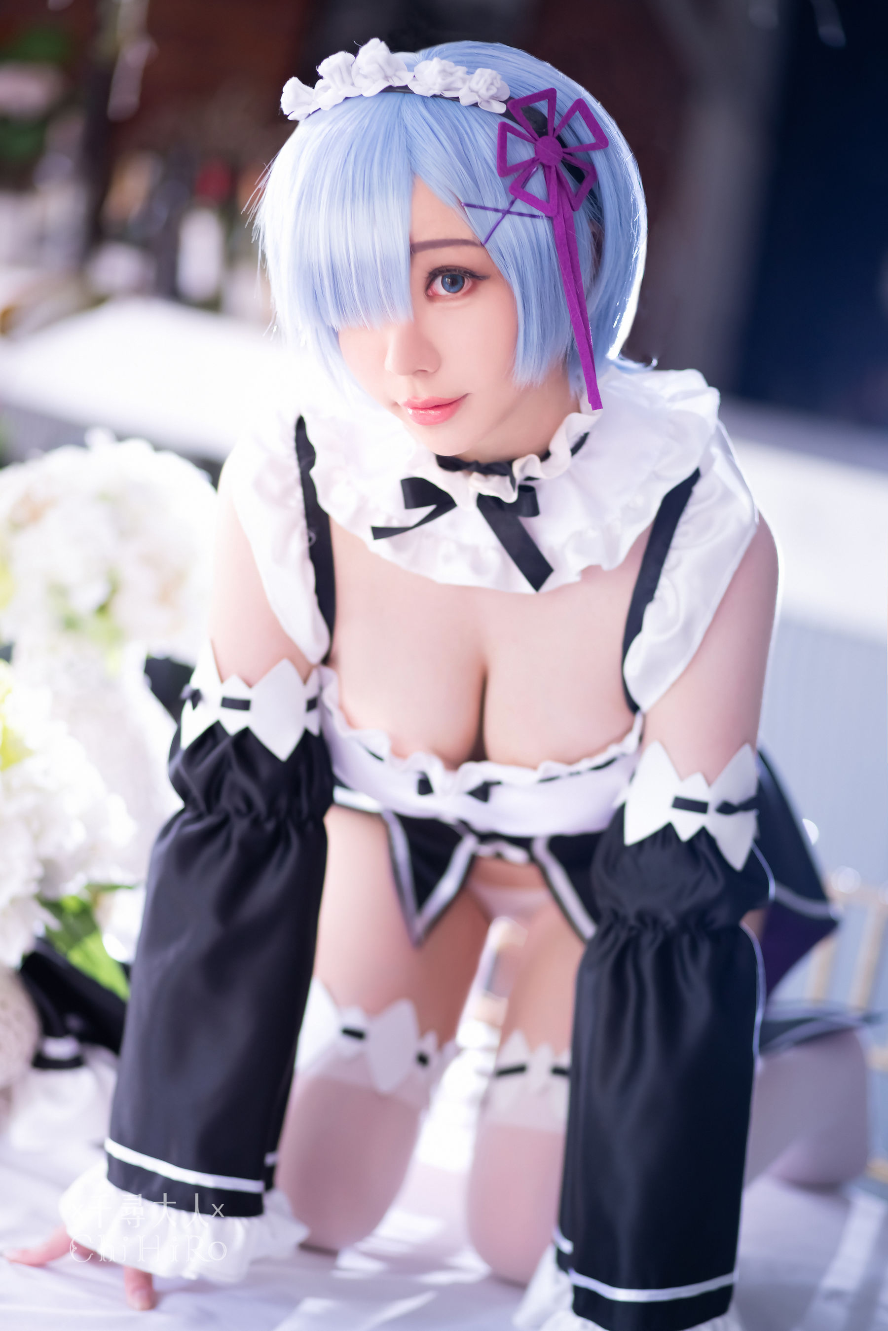 M940-[福利COS] Cos妹子千寻 - 蕾姆Rem 网红COS-第46张