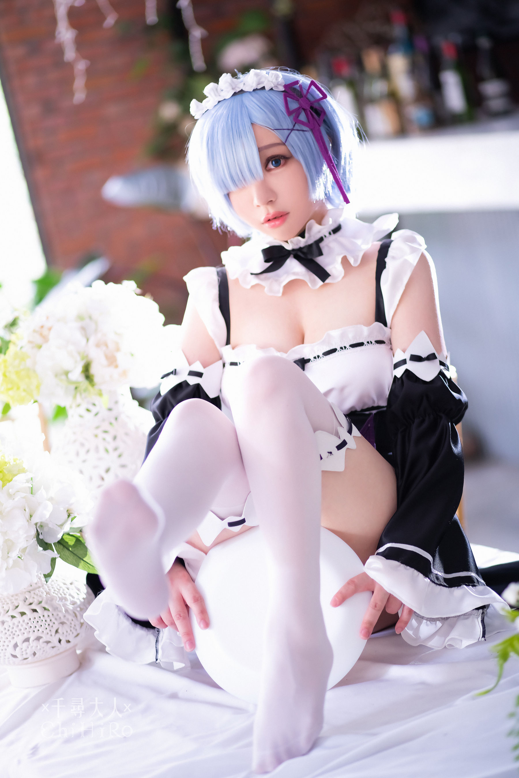 M940-[福利COS] Cos妹子千寻 - 蕾姆Rem 网红COS-第47张