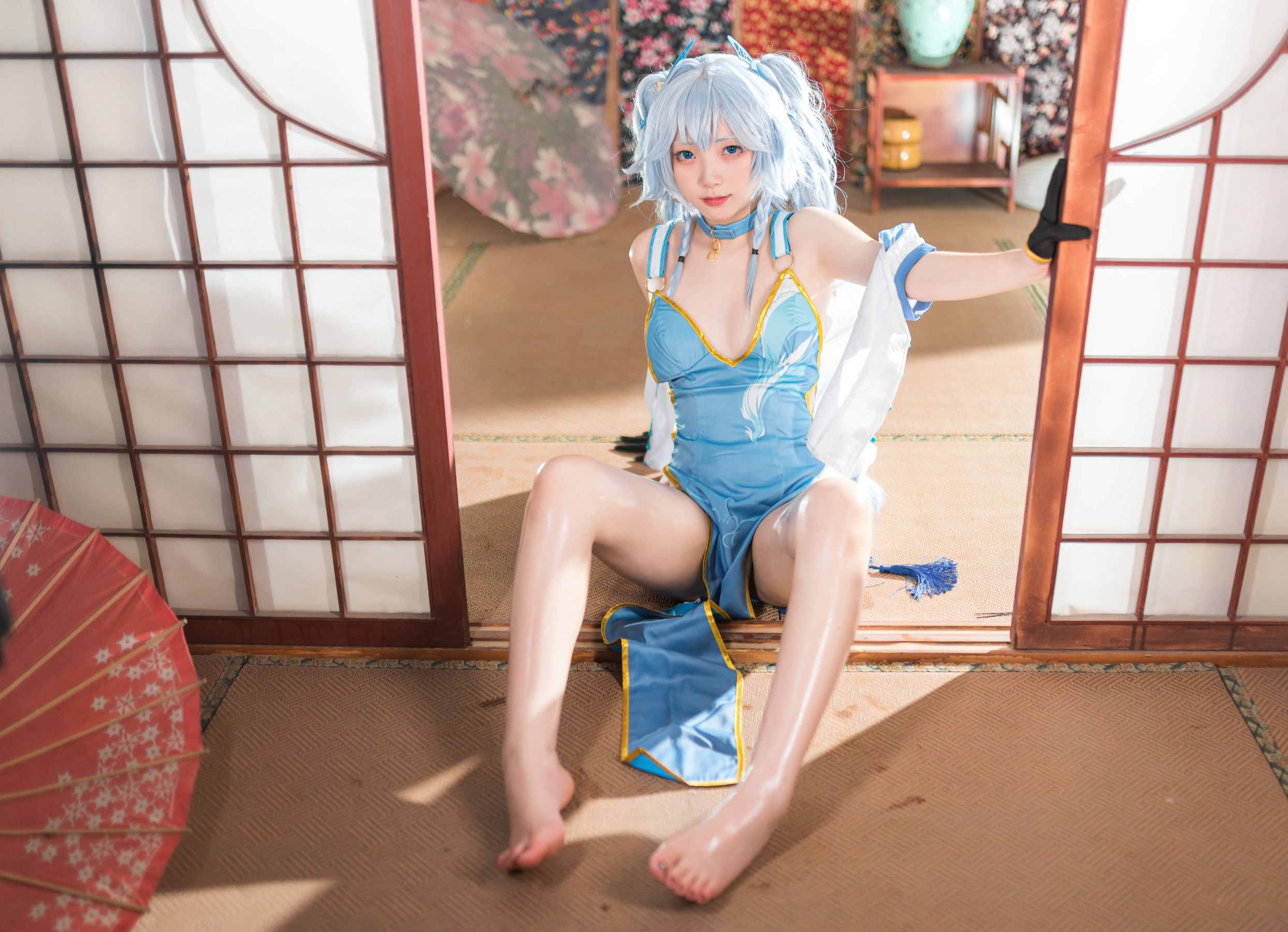 M940-[福利COS] 花铃 - PA15-翠雀媚 网红COS-第39张