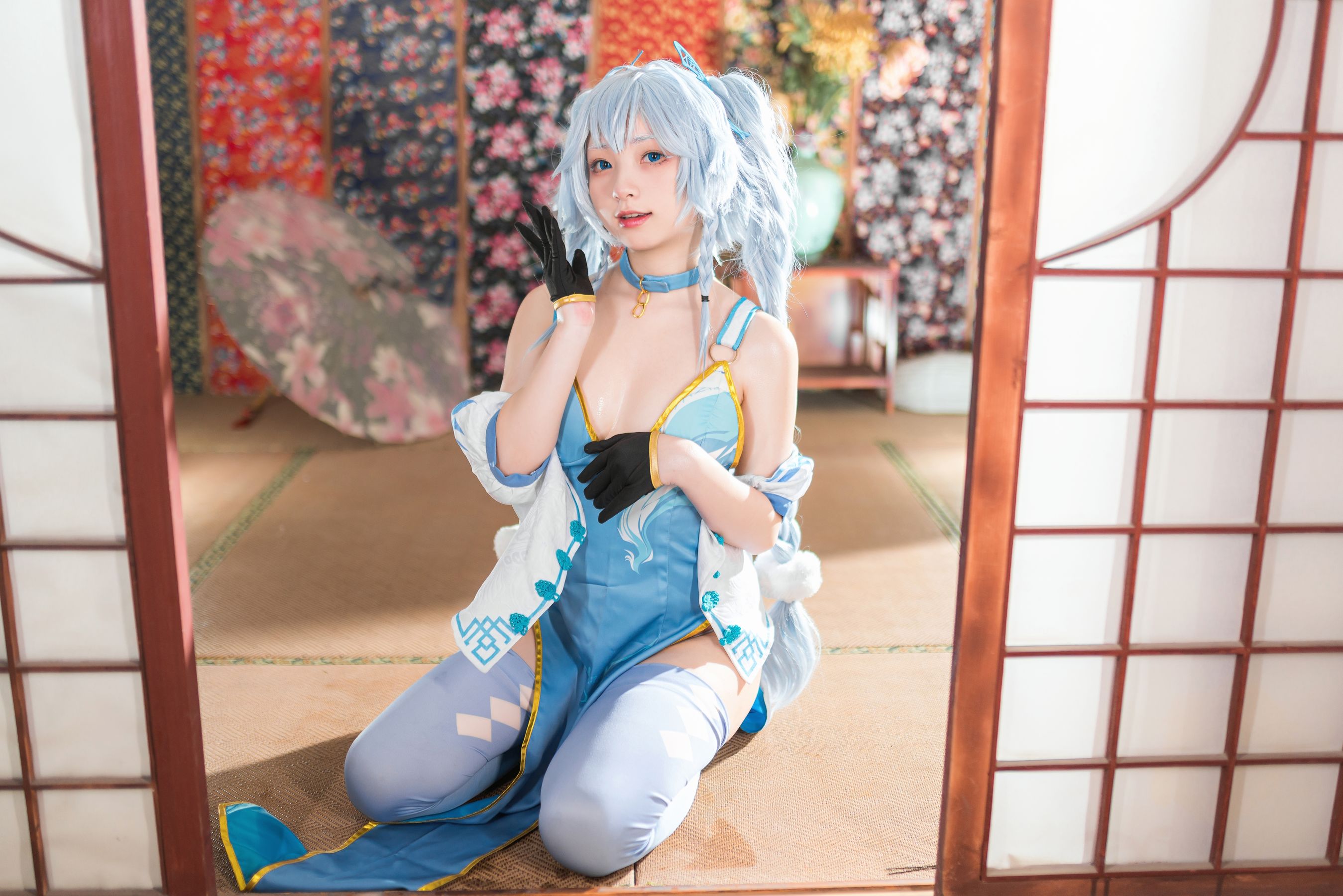 M940-[福利COS] 花铃 - PA15-翠雀媚 网红COS-第43张