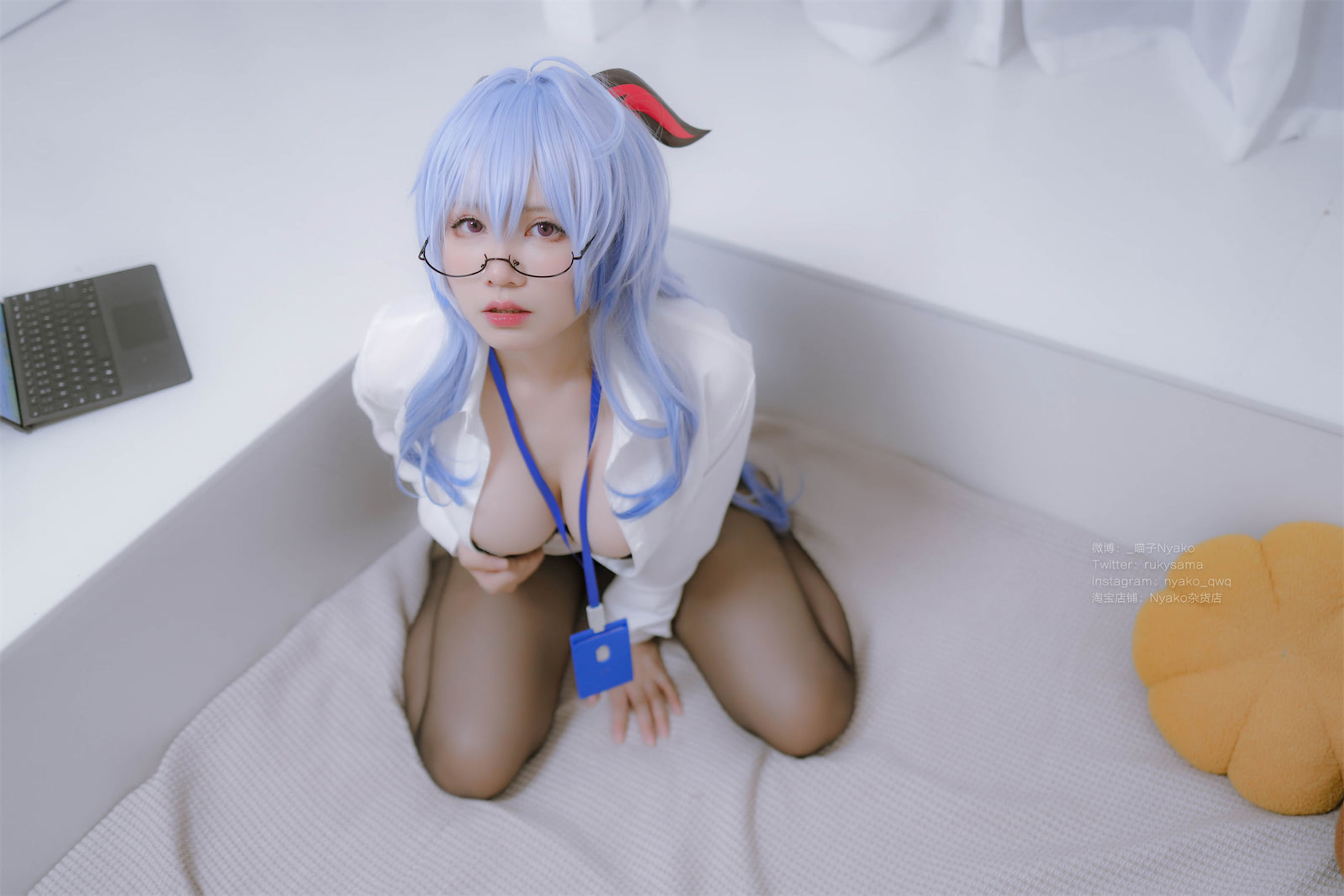 M940-[福利COS] Nyako喵子 - 原神甘雨OL 网红COS-第51张