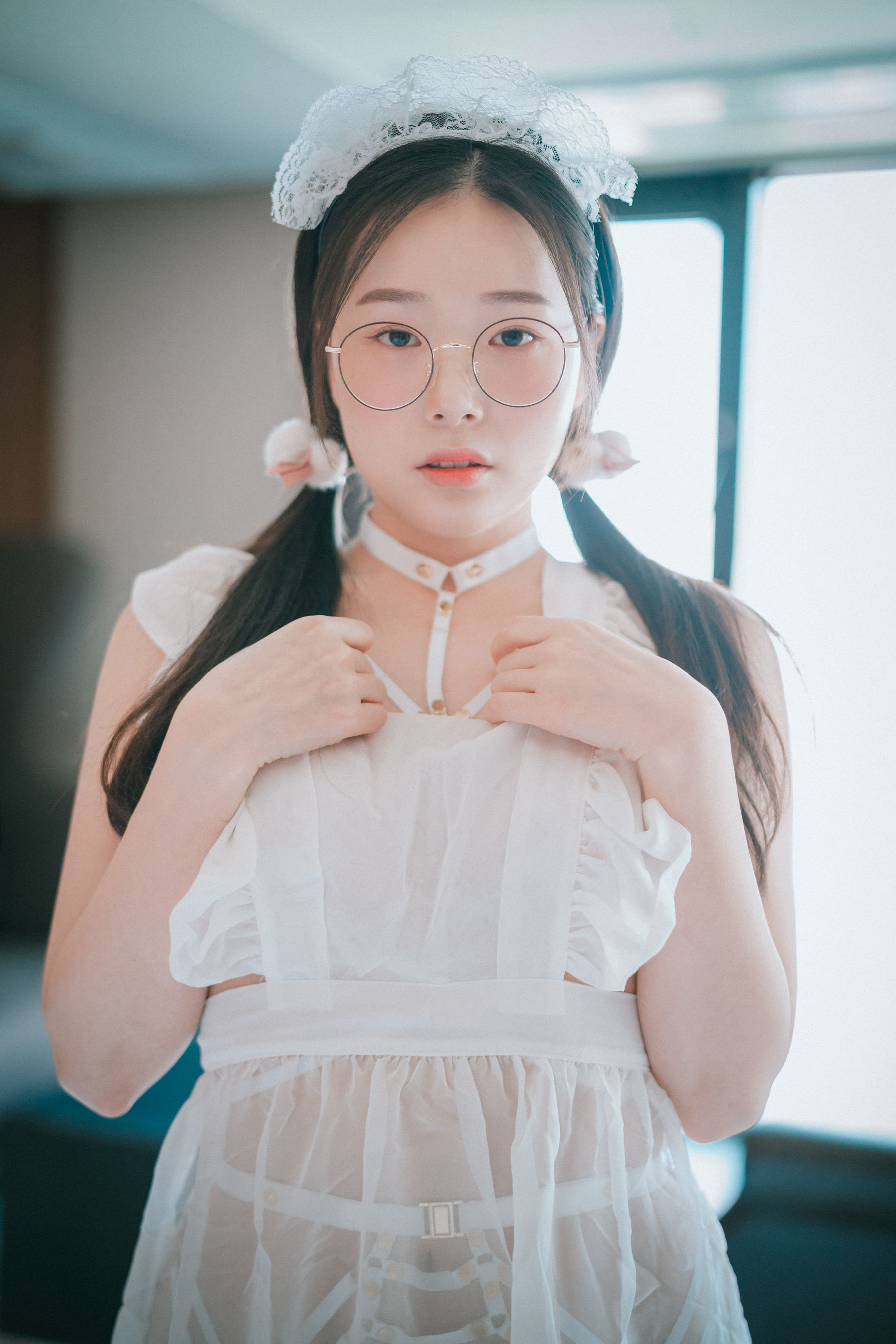 [DJAWA] PIA – Sheer Chiffon Apron 日韩美图-第1张