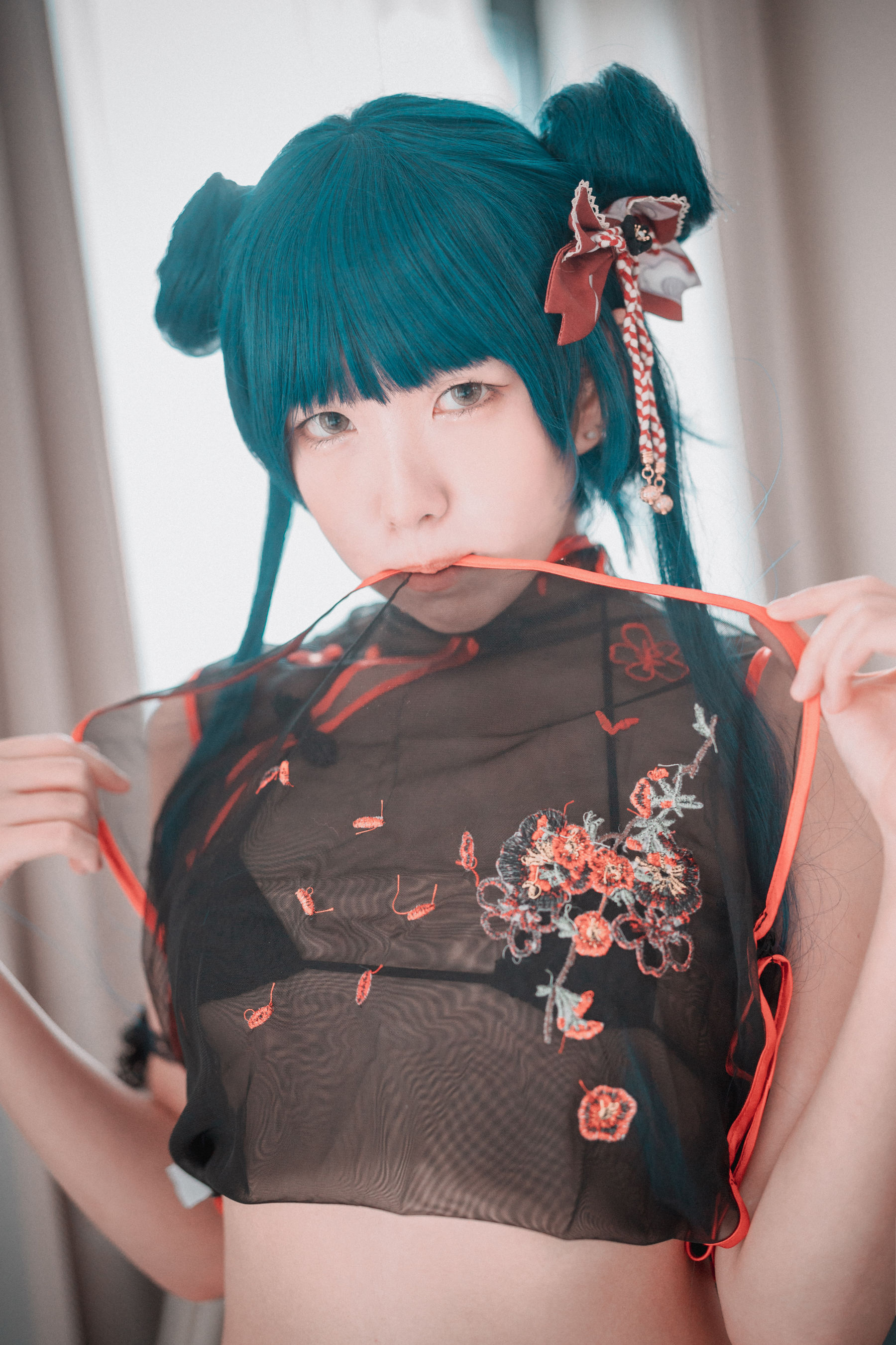 [DJAWA] Sonson – Sheer Qipao Girl 日韩美图-第5张