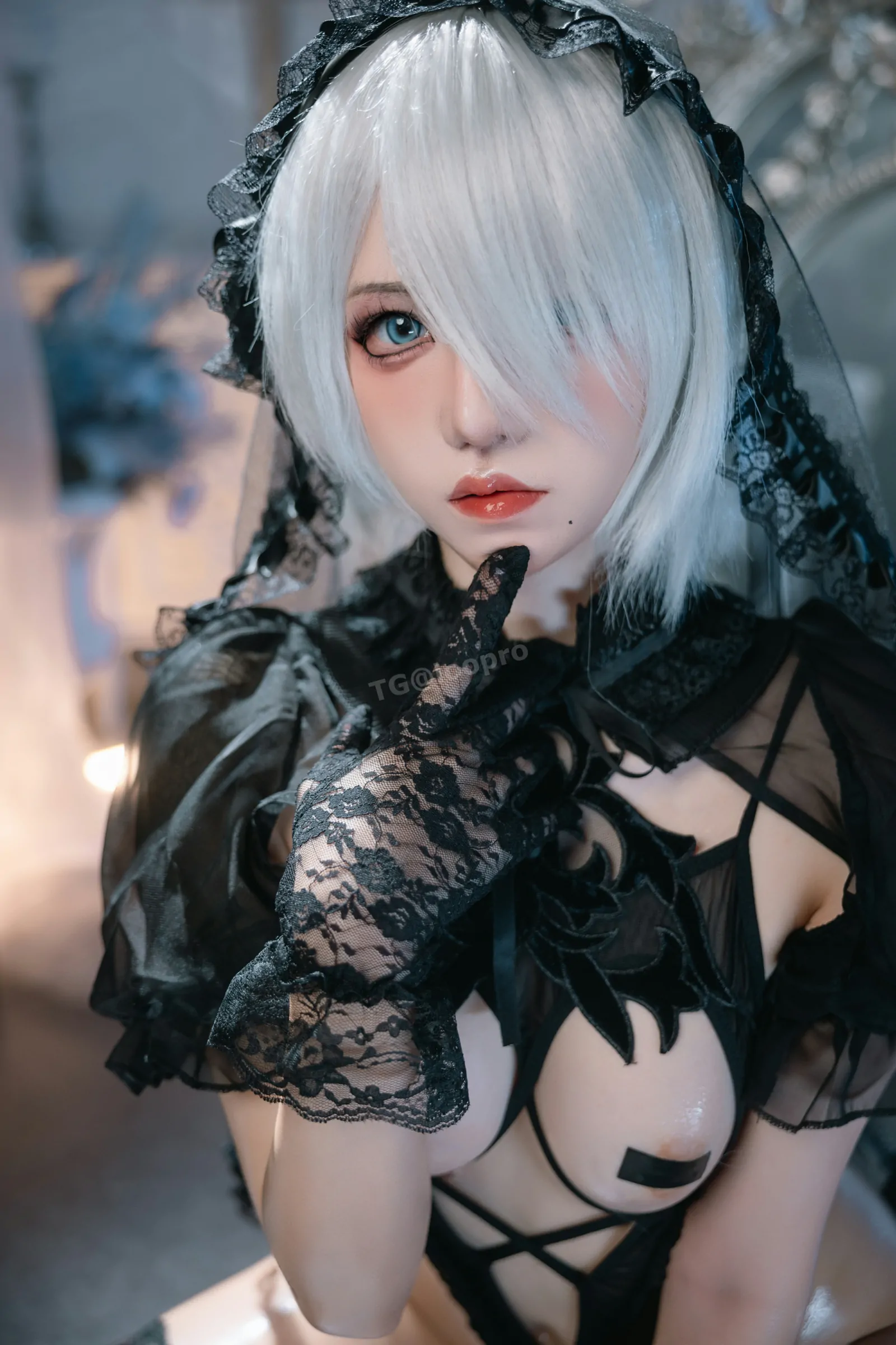 阿薰kaOri – 2B黑花嫁 Cosplay-第20张