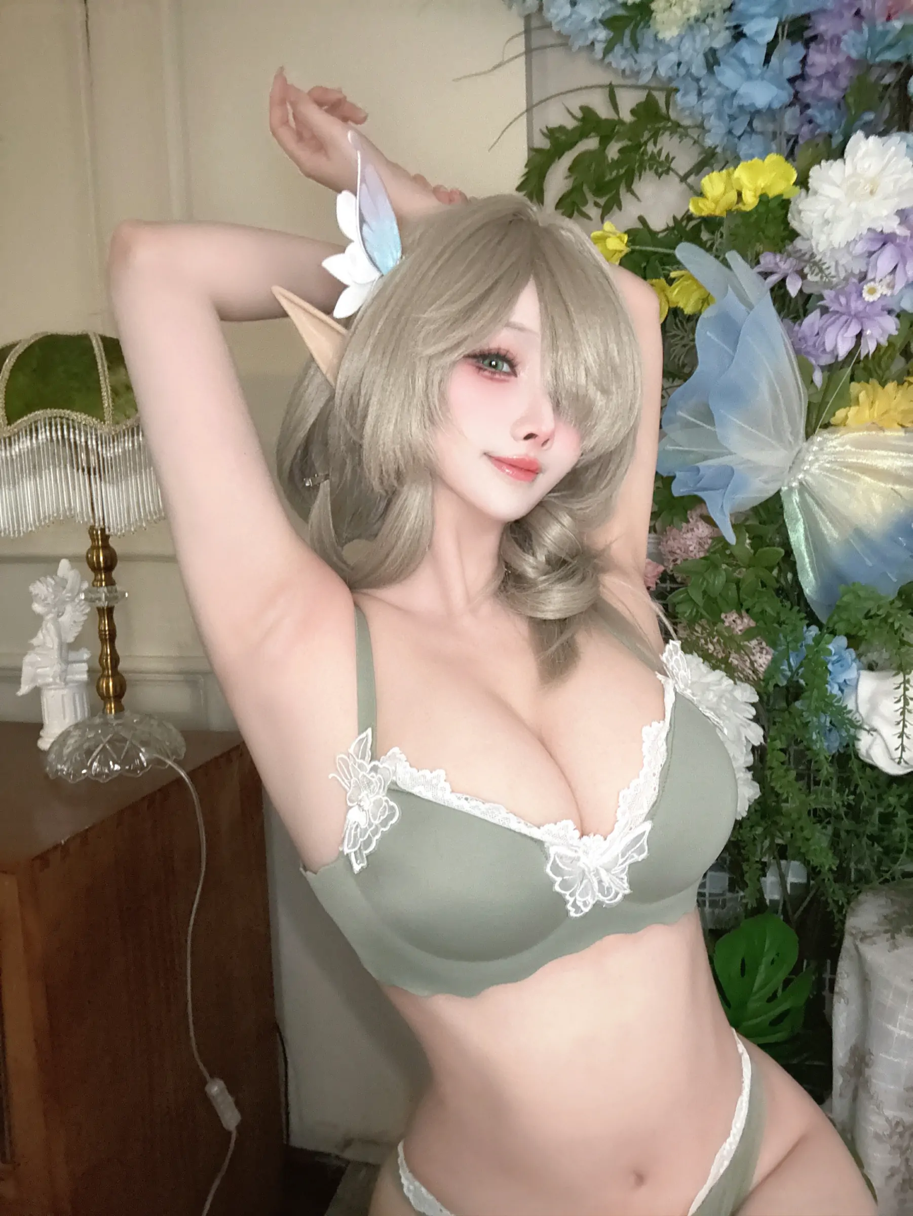 Rioko凉凉子  碧蓝航线 七省 内衣 Cosplay-第1张
