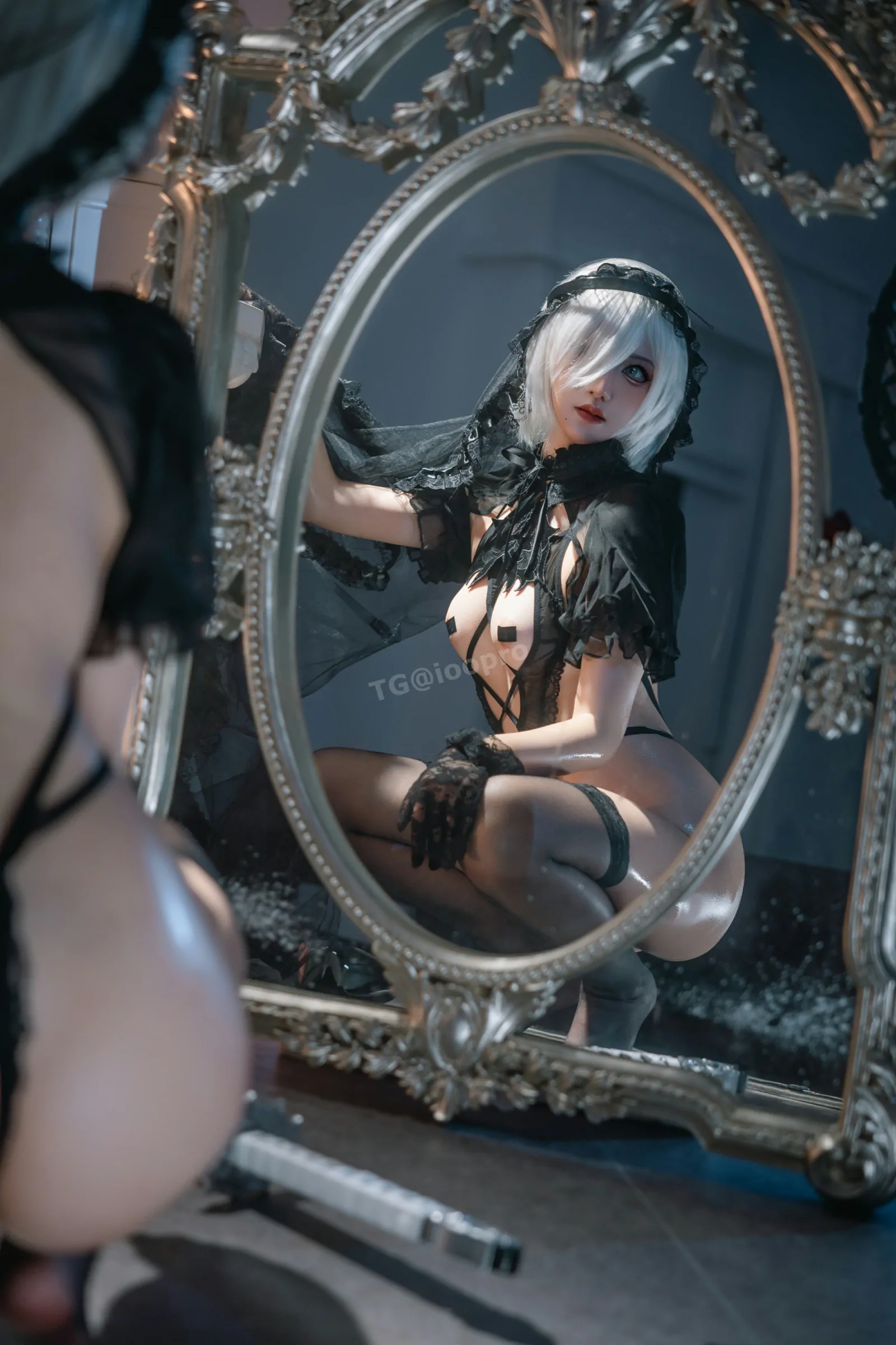 阿薰kaOri – 2B黑花嫁 Cosplay-第47张