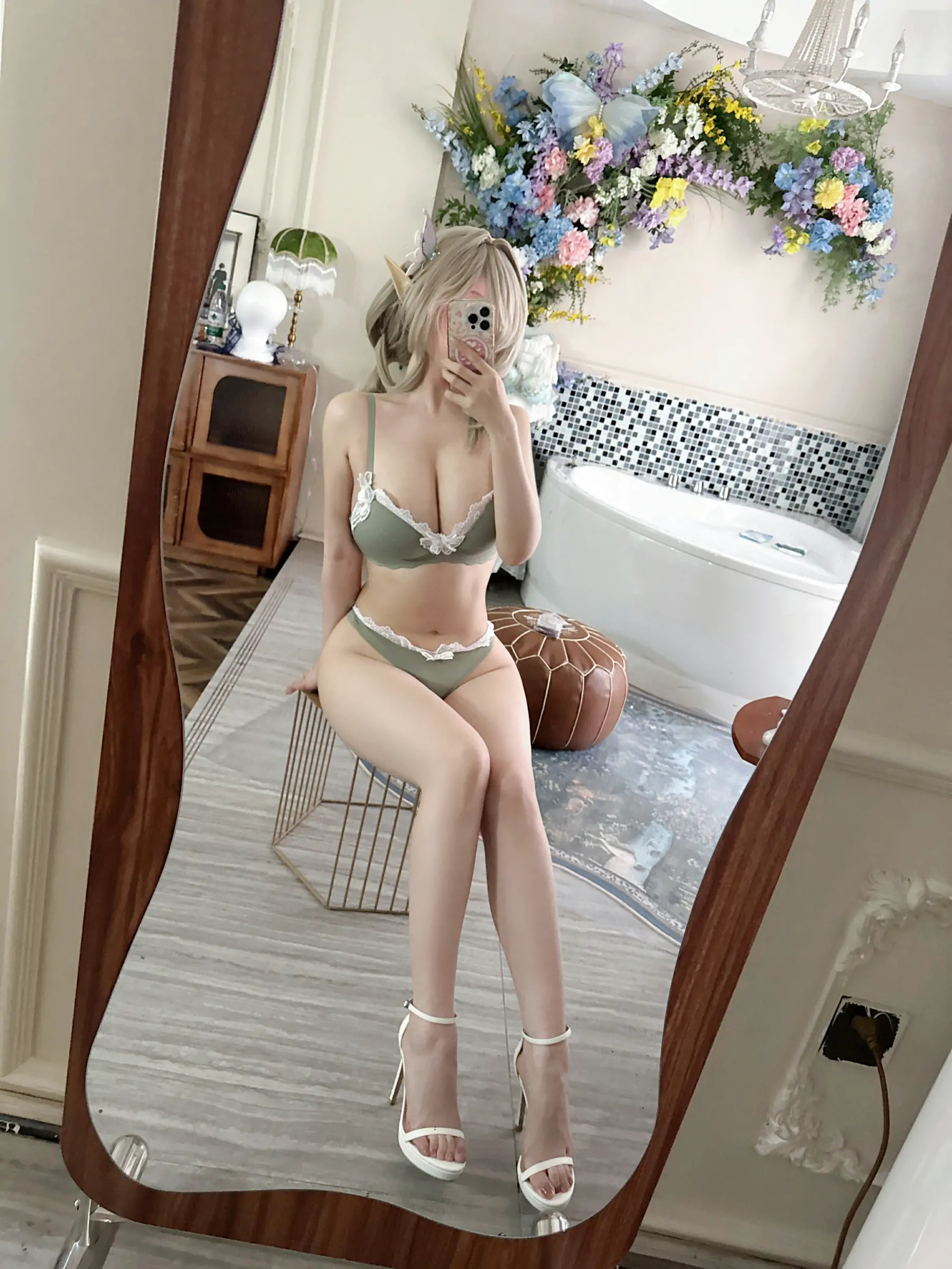 Rioko凉凉子  碧蓝航线 七省 内衣 Cosplay-第24张