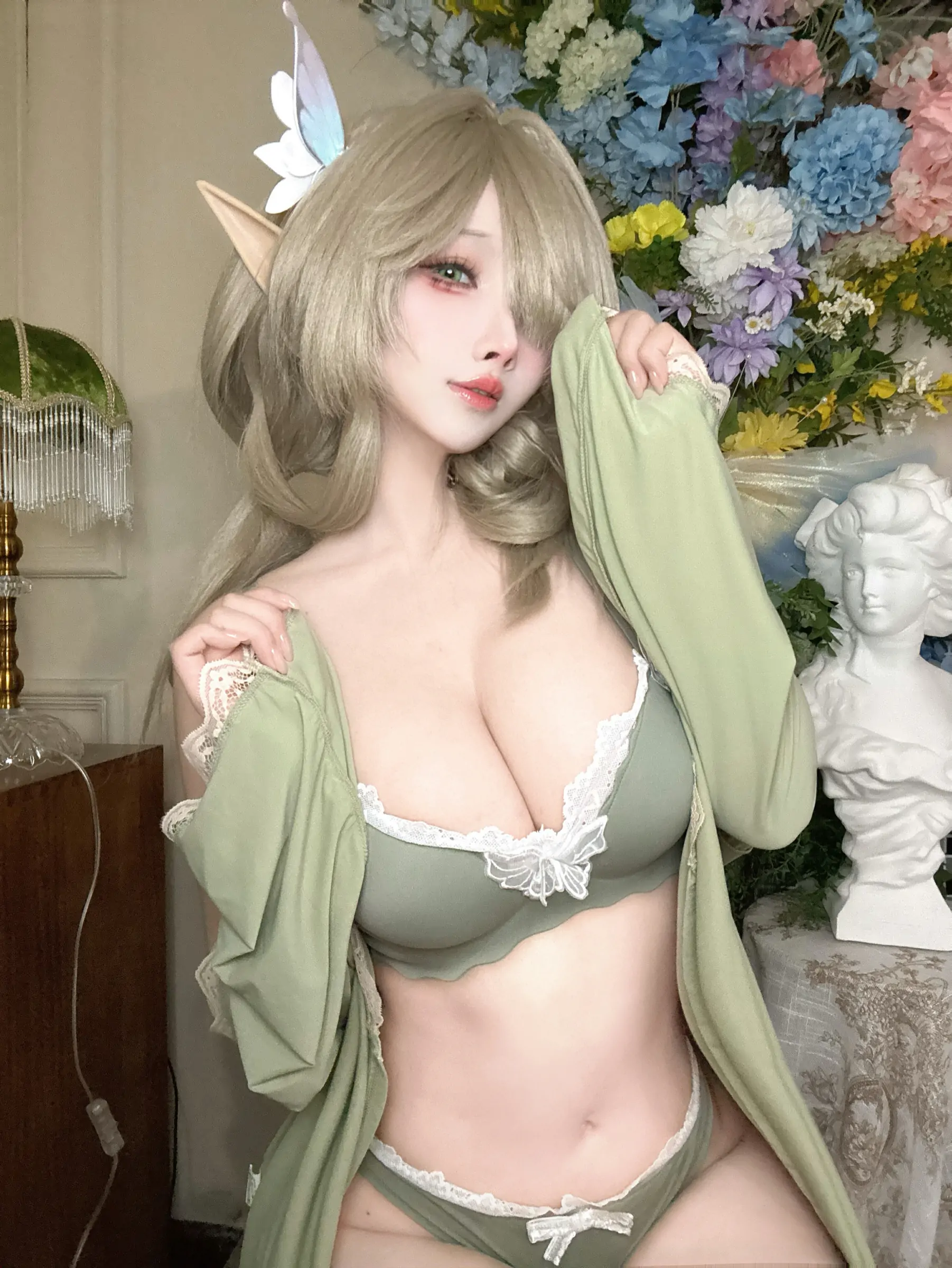 Rioko凉凉子  碧蓝航线 七省 内衣 Cosplay-第30张