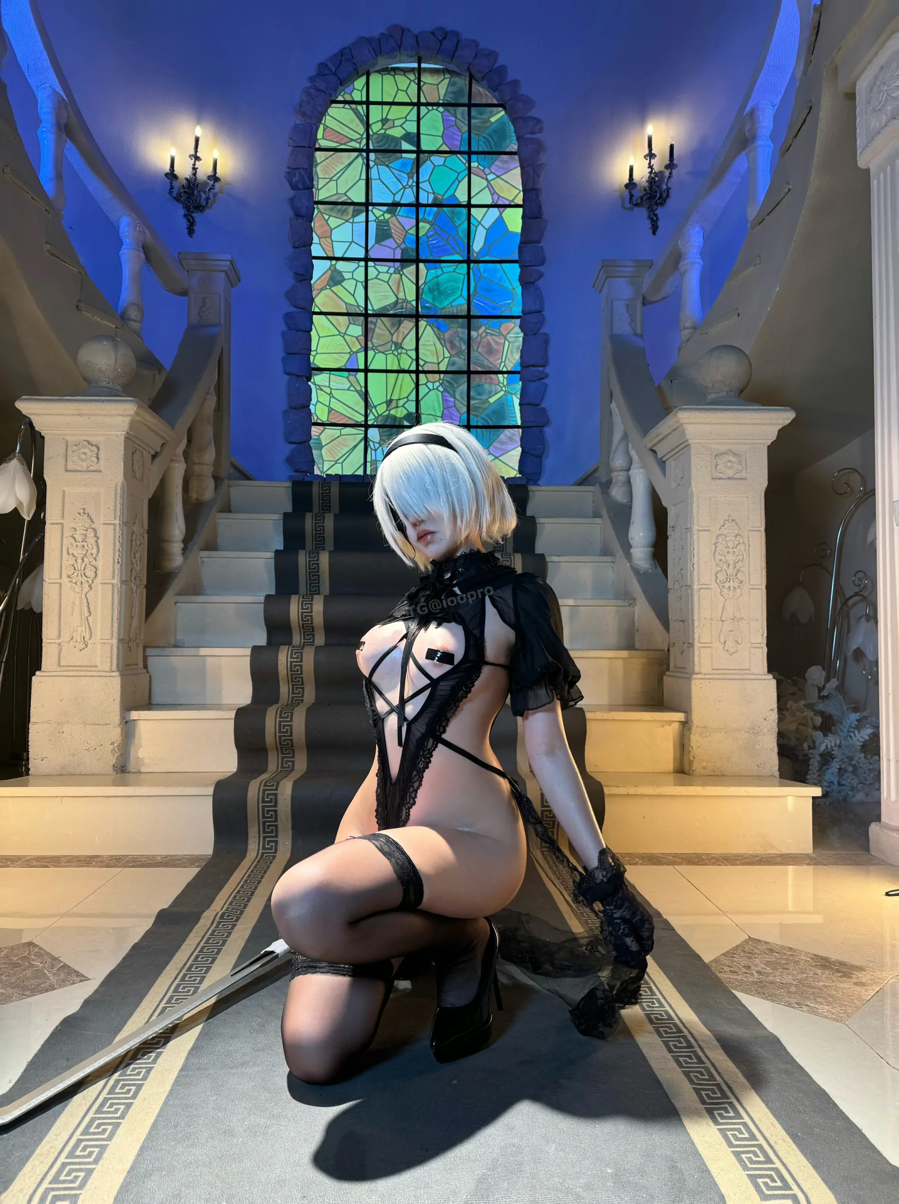 阿薰kaOri – 2B黑花嫁 Cosplay-第82张
