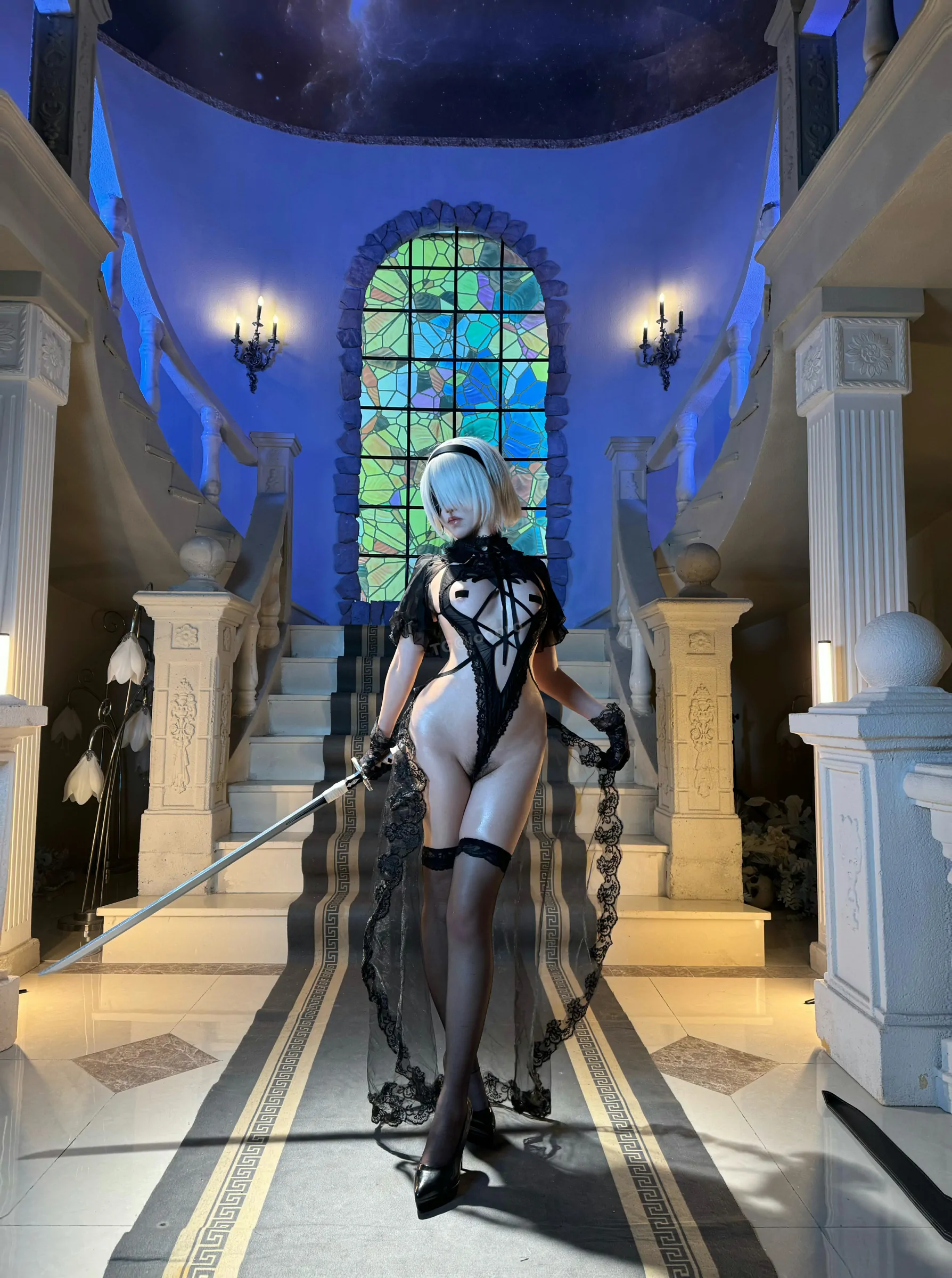 阿薰kaOri – 2B黑花嫁 Cosplay-第84张