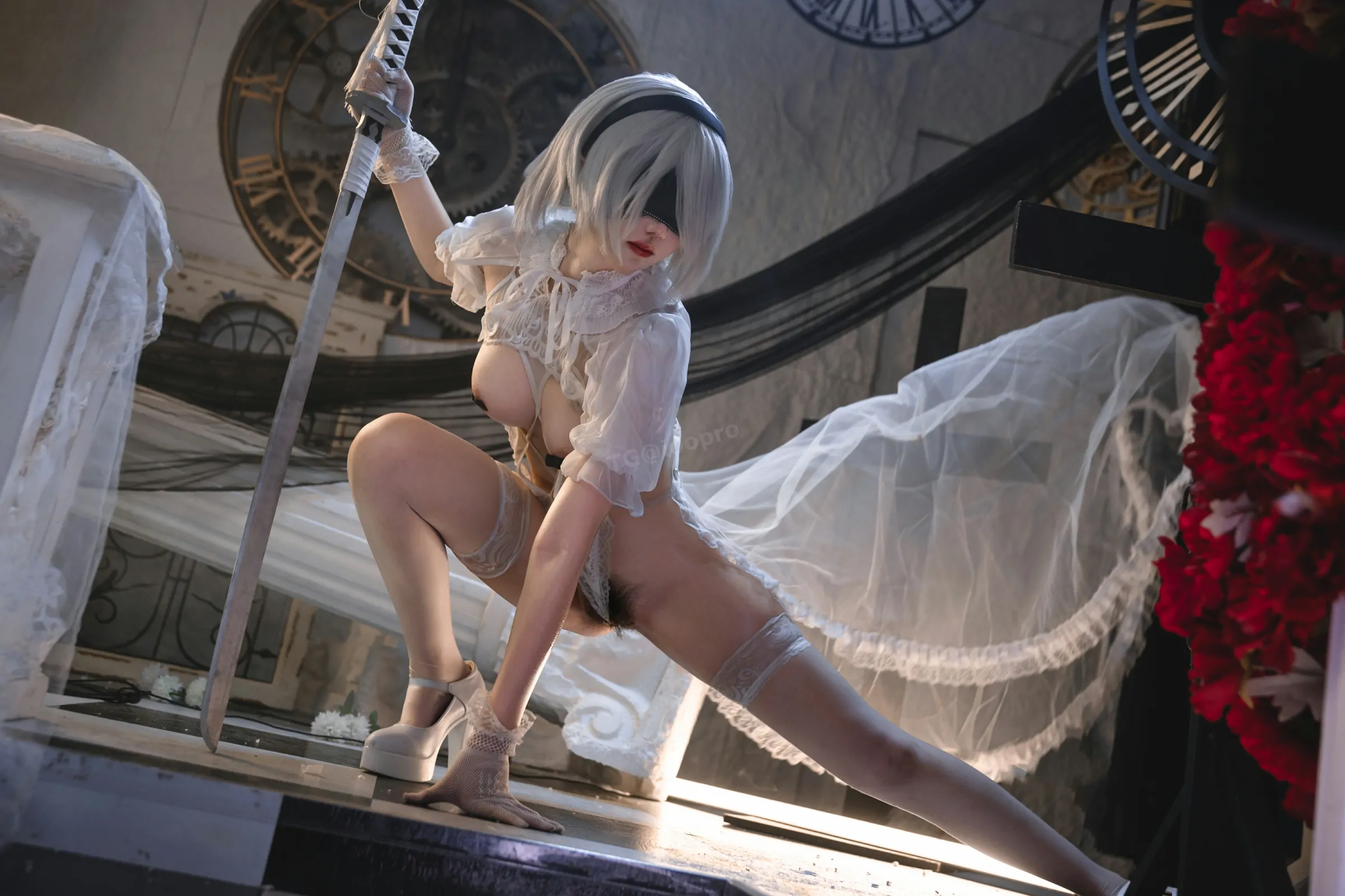 阿薰kaOri – 2B白花嫁 Cosplay-第27张
