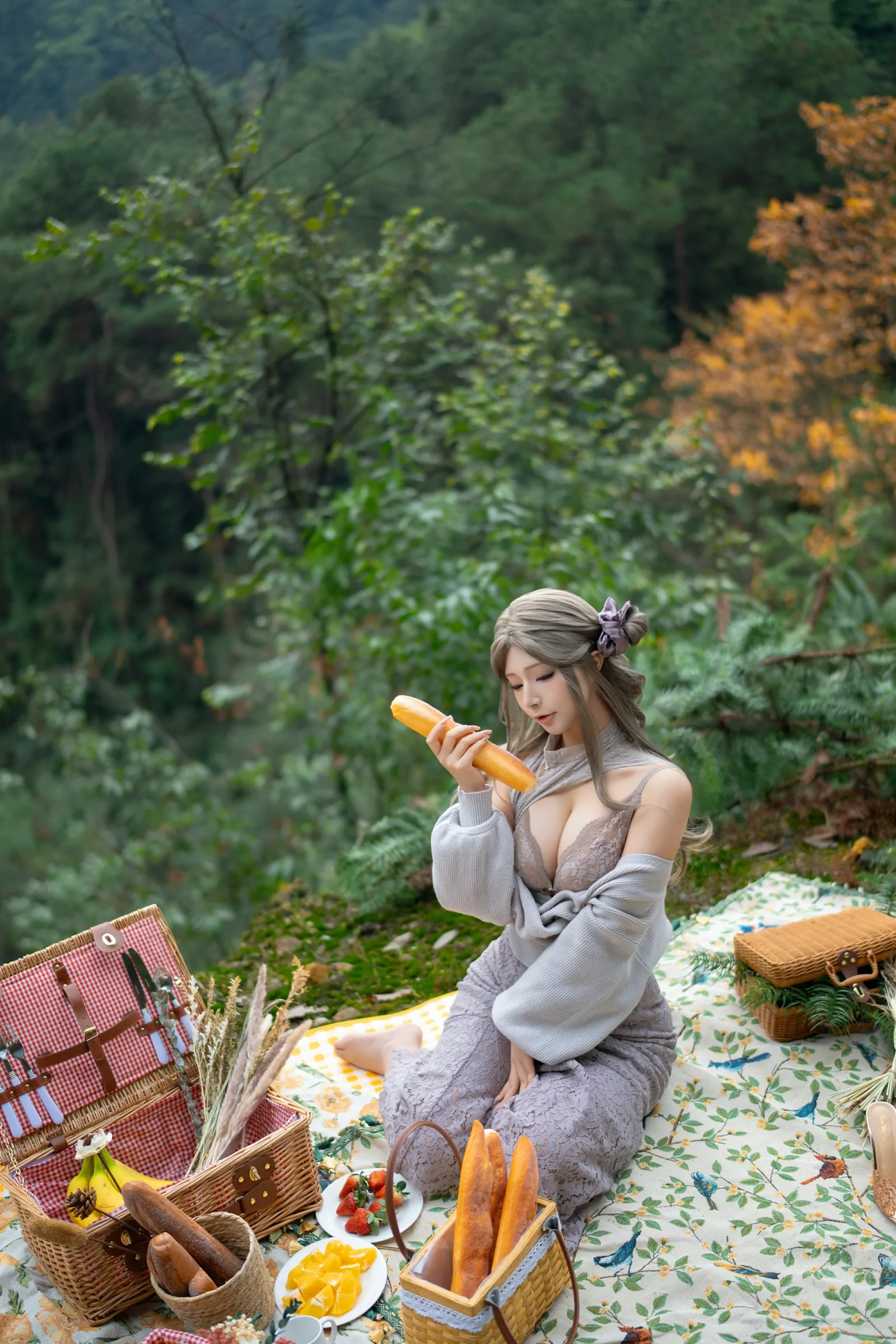 yuuhui玉汇  太太的春游计划 Cosplay-第12张