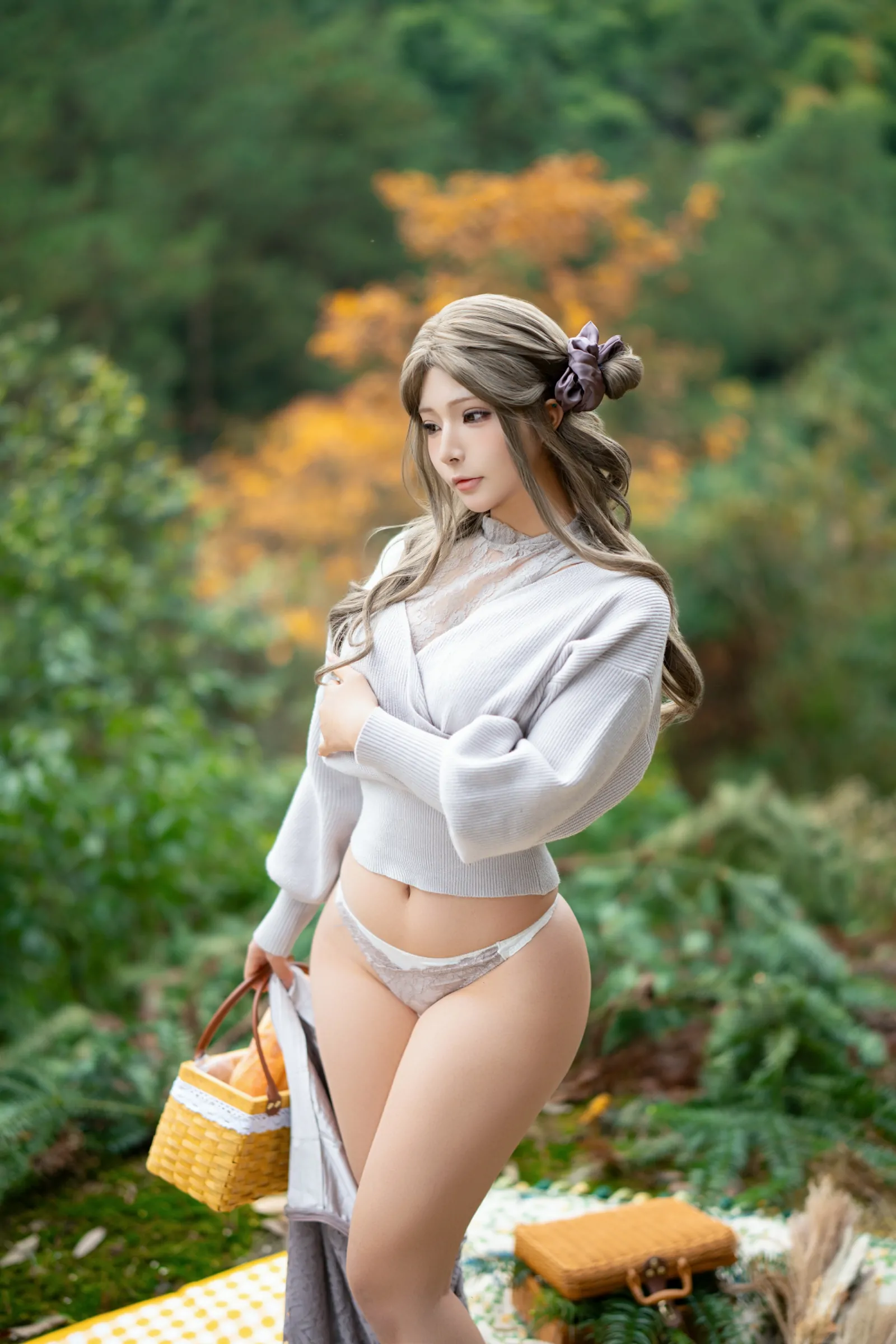 yuuhui玉汇  太太的春游计划 Cosplay-第53张