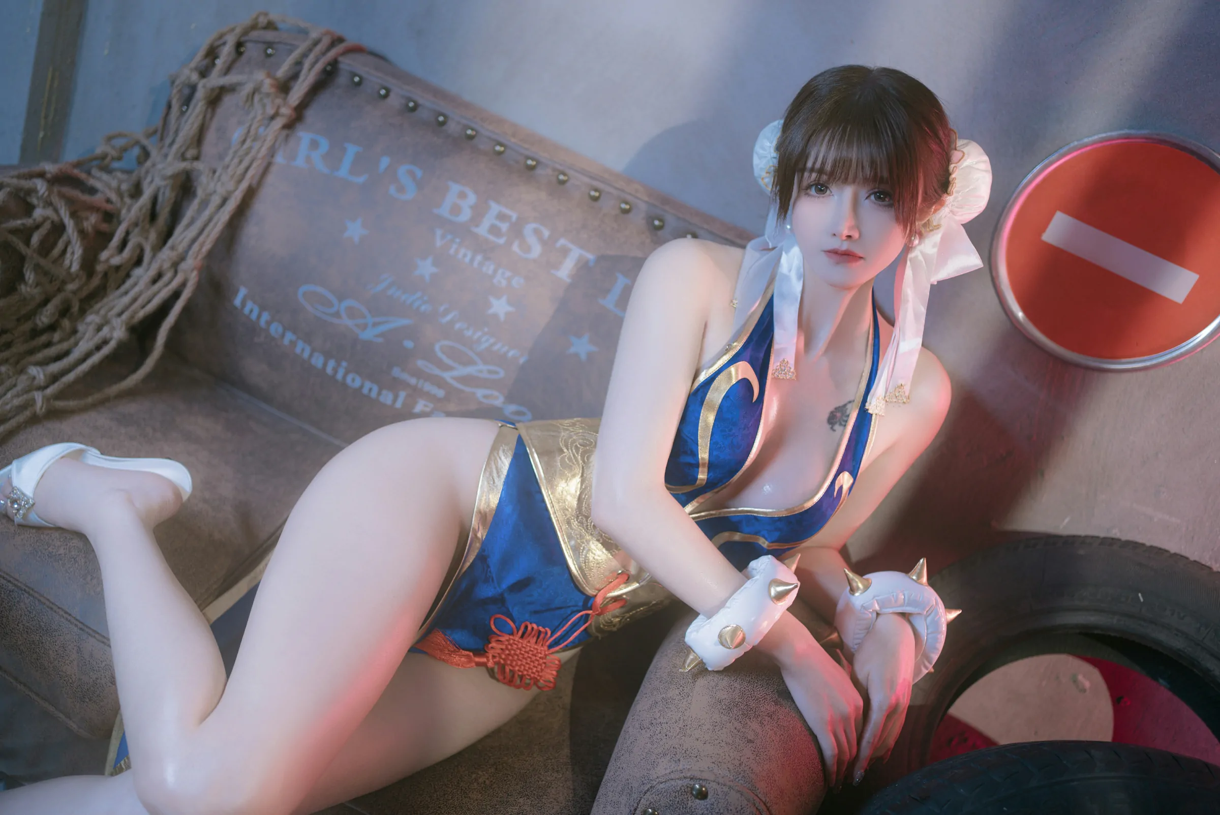 鹿八岁baby  春丽的格斗辅导 Cosplay-第5张