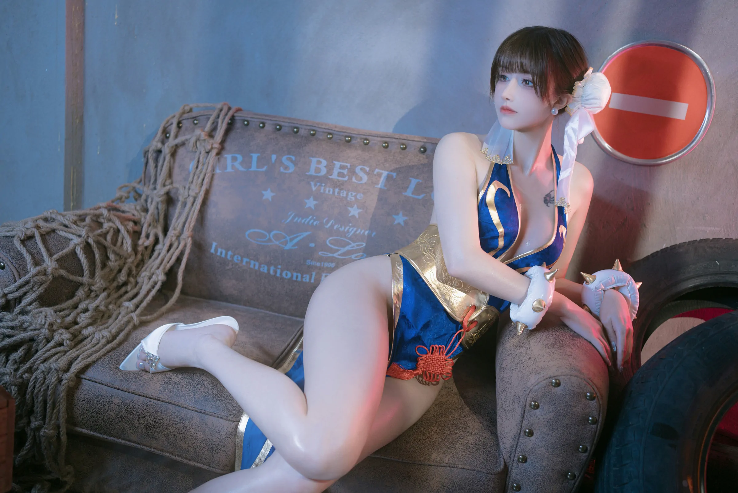 鹿八岁baby  春丽的格斗辅导 Cosplay-第4张