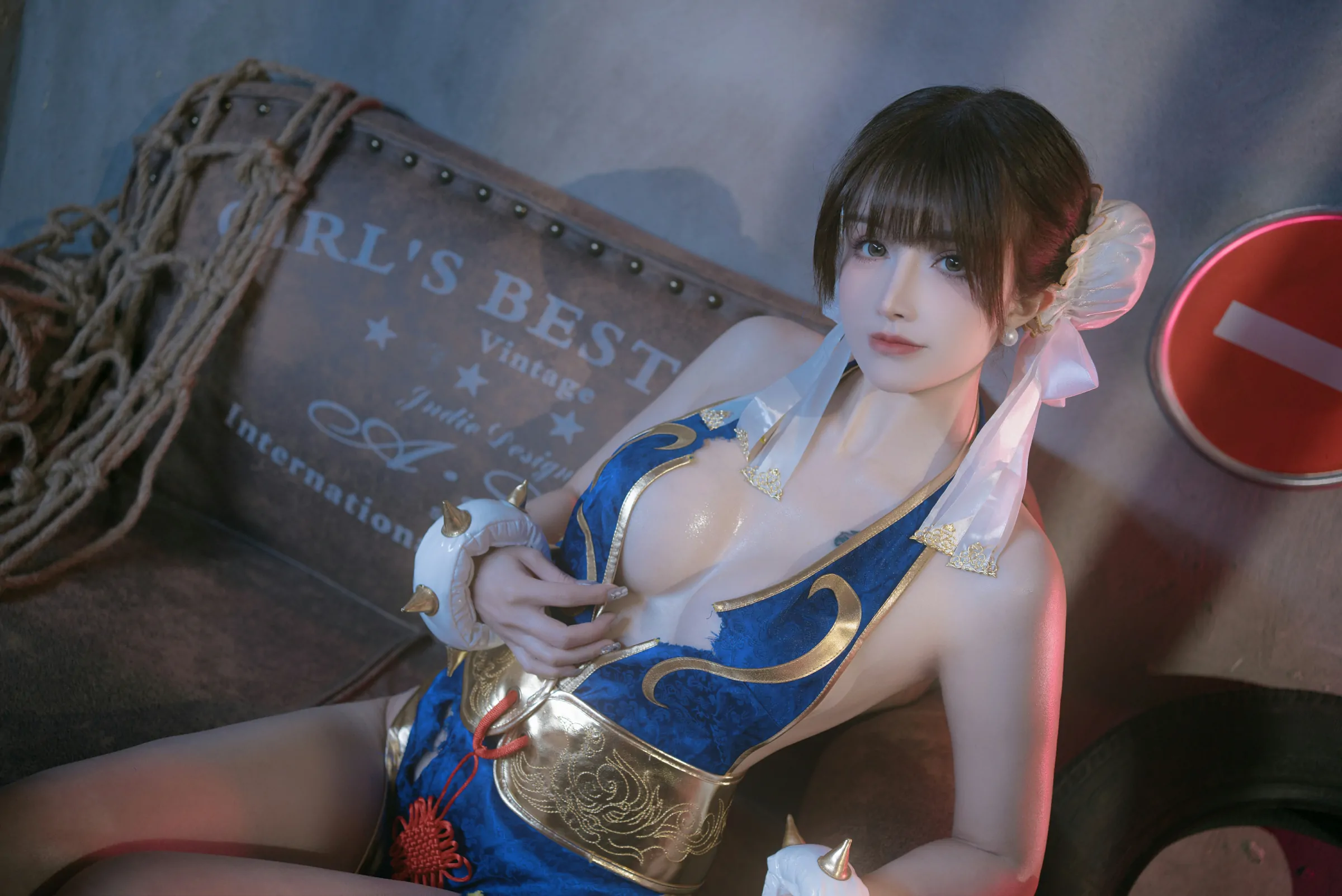 鹿八岁baby  春丽的格斗辅导 Cosplay-第12张