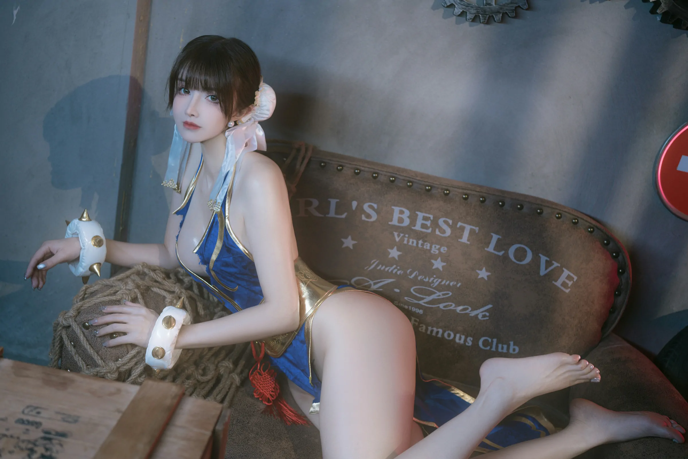 鹿八岁baby  春丽的格斗辅导 Cosplay-第13张
